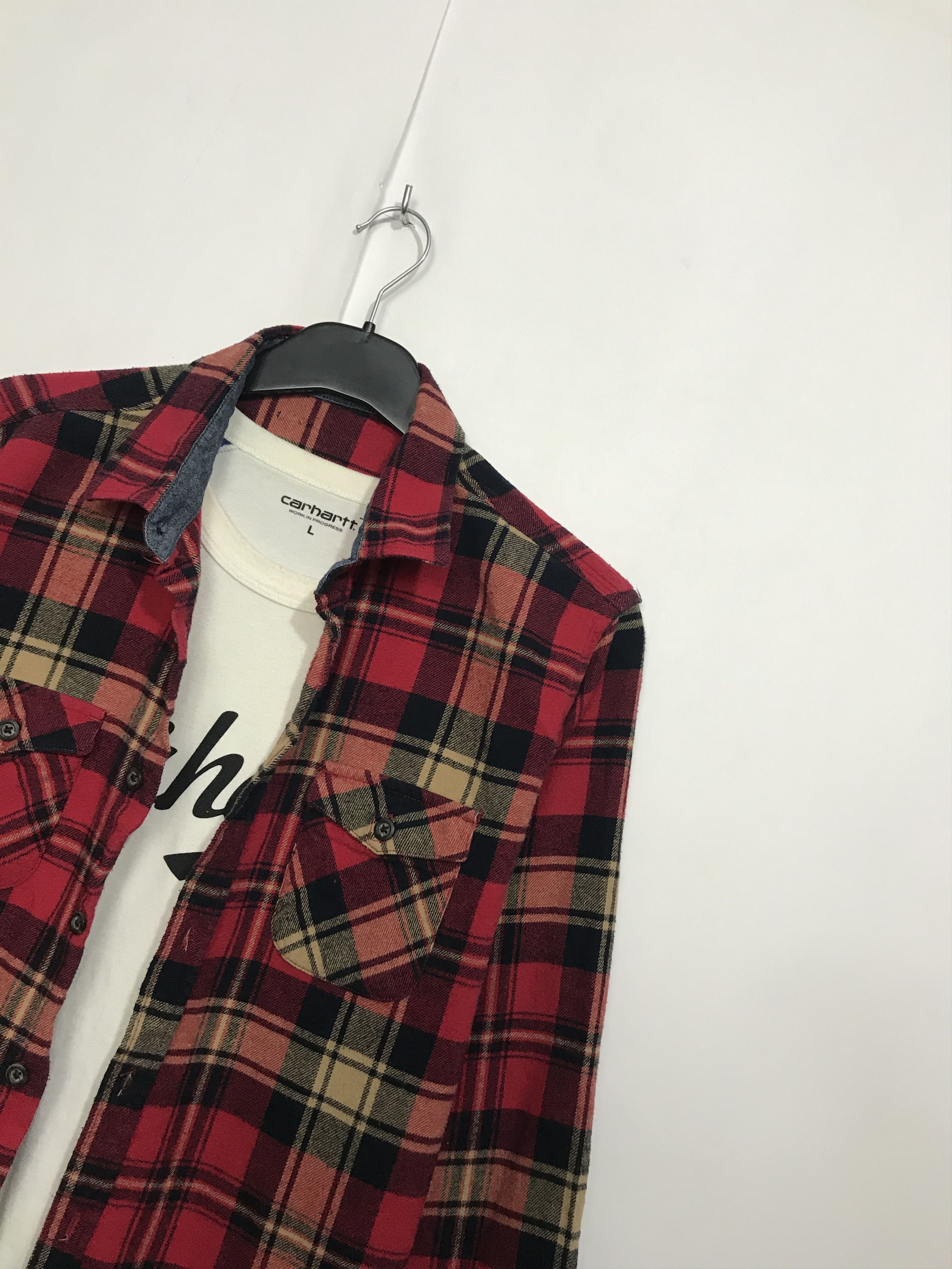 Flannel × Vintage Vintage Flannel Plaid Shirt Travis style Size US M / EU 48-50 / 2 - 1 Thumbnail