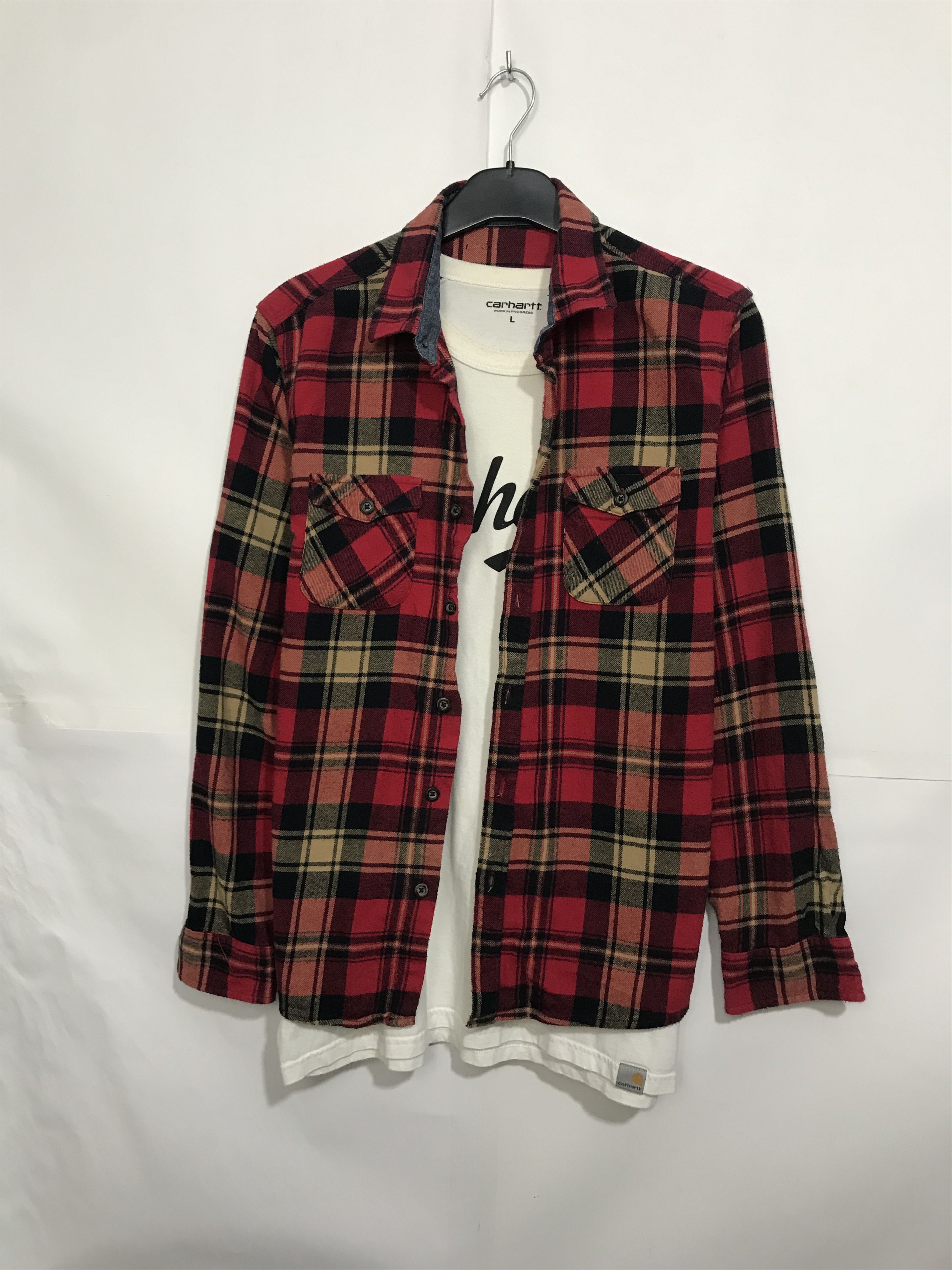 Flannel × Vintage Vintage Flannel Plaid Shirt Travis style Size US M / EU 48-50 / 2 - 3 Thumbnail