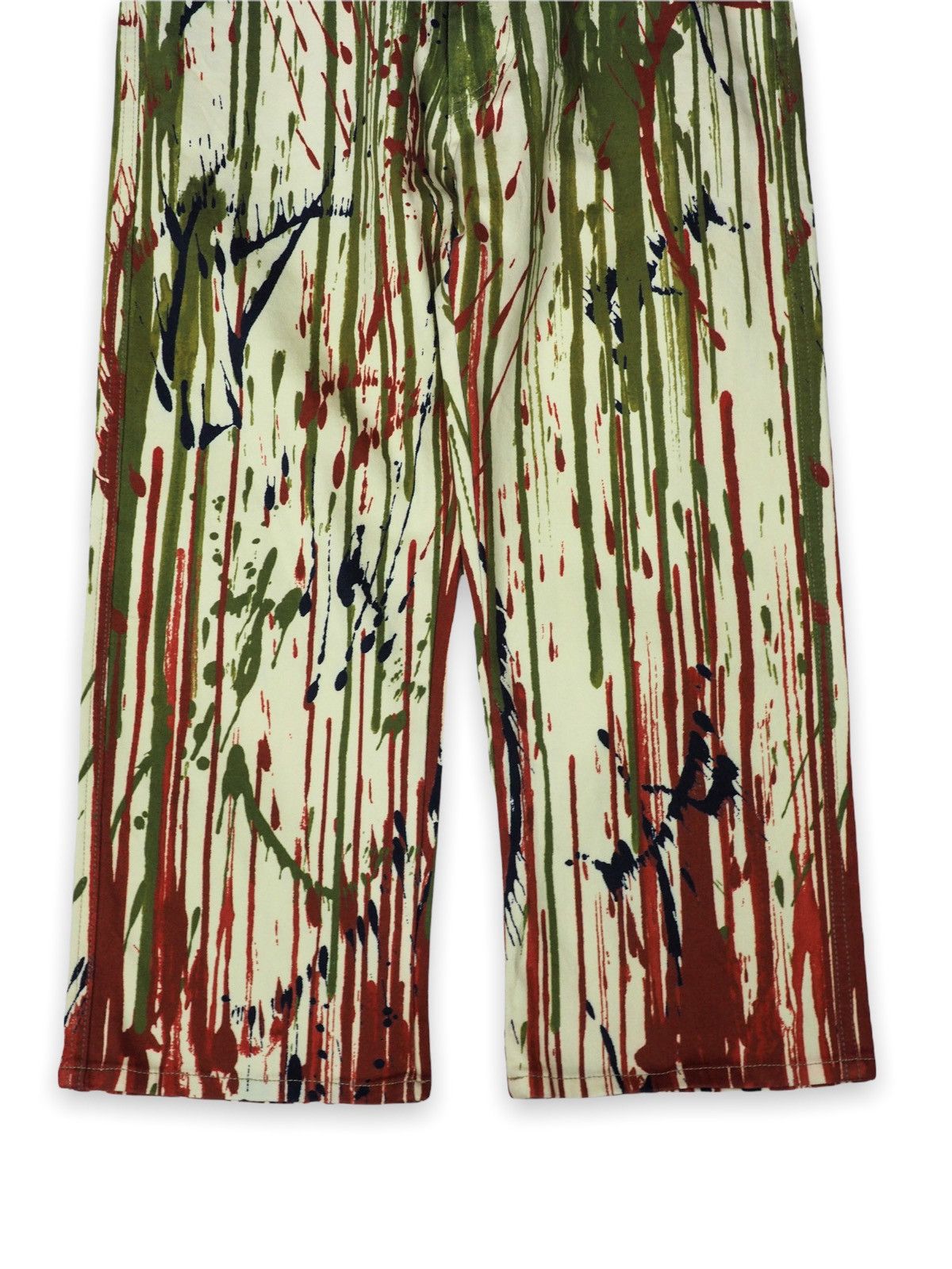 Jean Paul Gaultier AW98 Blood Paint Splatter Cropped Pants Size US 28 / EU 44 - 4 Thumbnail