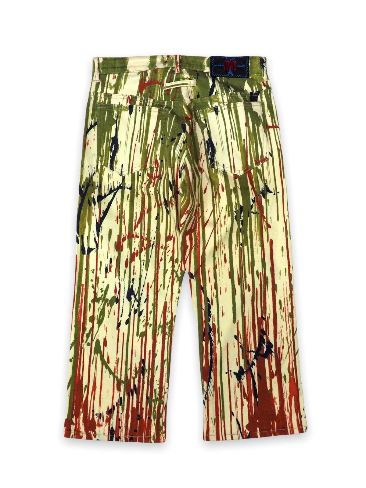 Jean Paul Gaultier AW98 Blood Paint Splatter Cropped Pants Size US 28 / EU 44 - 6 Thumbnail