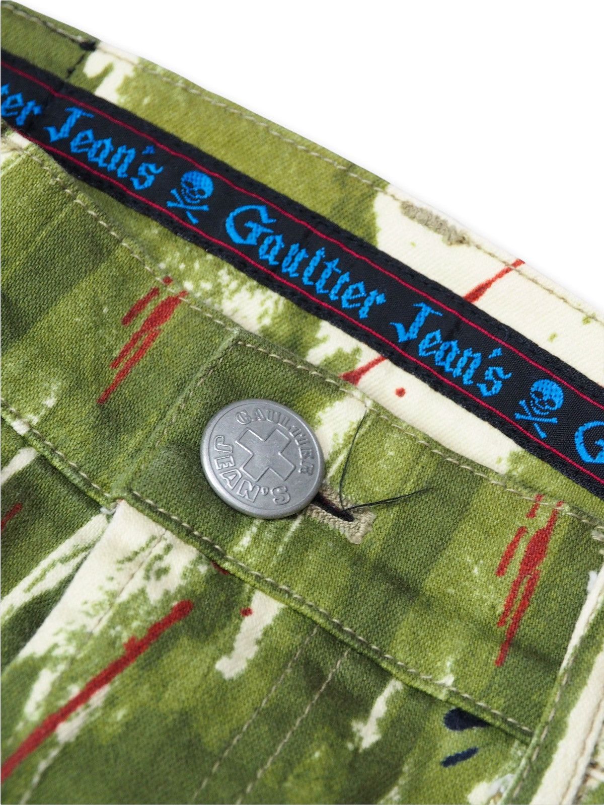 Jean Paul Gaultier AW98 Blood Paint Splatter Cropped Pants Size US 28 / EU 44 - 7 Thumbnail