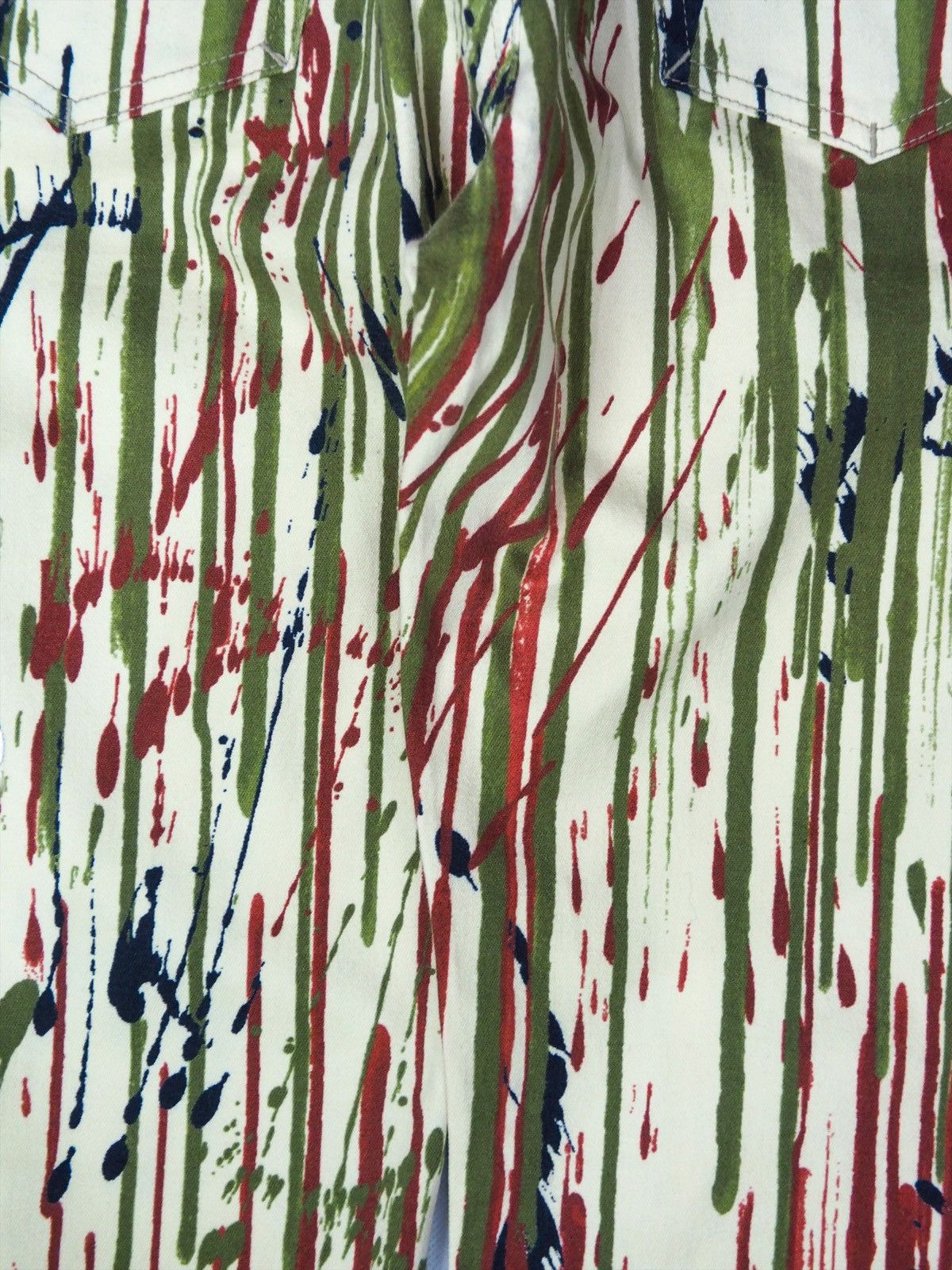 Jean Paul Gaultier AW98 Blood Paint Splatter Cropped Pants Size US 28 / EU 44 - 16 Thumbnail
