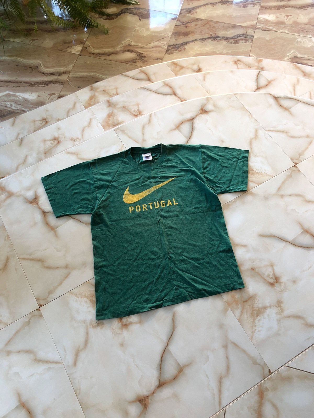 Nike × Vintage 90s Vintage Nike Portugal Big Logo Tee Size US M / EU 48-50 / 2 - 1 Thumbnail