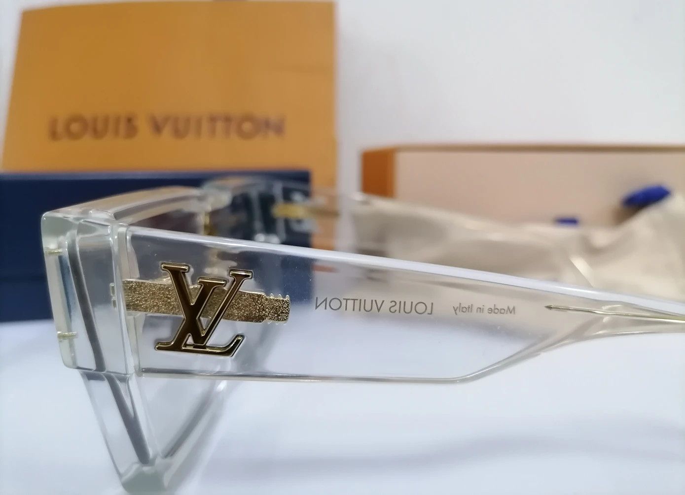 Louis Vuitton × Virgil Abloh Louis Vuitton Virgil Abloh Cyclone Sunglasses E Size ONE SIZE - 3 Thumbnail