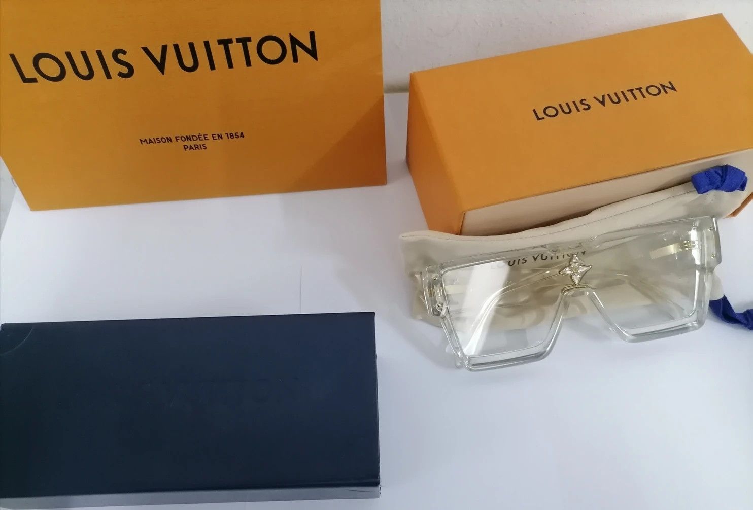Louis Vuitton × Virgil Abloh Louis Vuitton Virgil Abloh Cyclone Sunglasses E Size ONE SIZE - 2 Thumbnail
