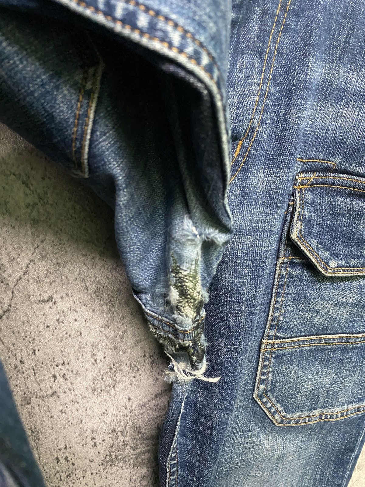 Avirex Type Blue Avirex Multi-pocket Bush Pants Distressed Denim Size US 33 - 17 Thumbnail