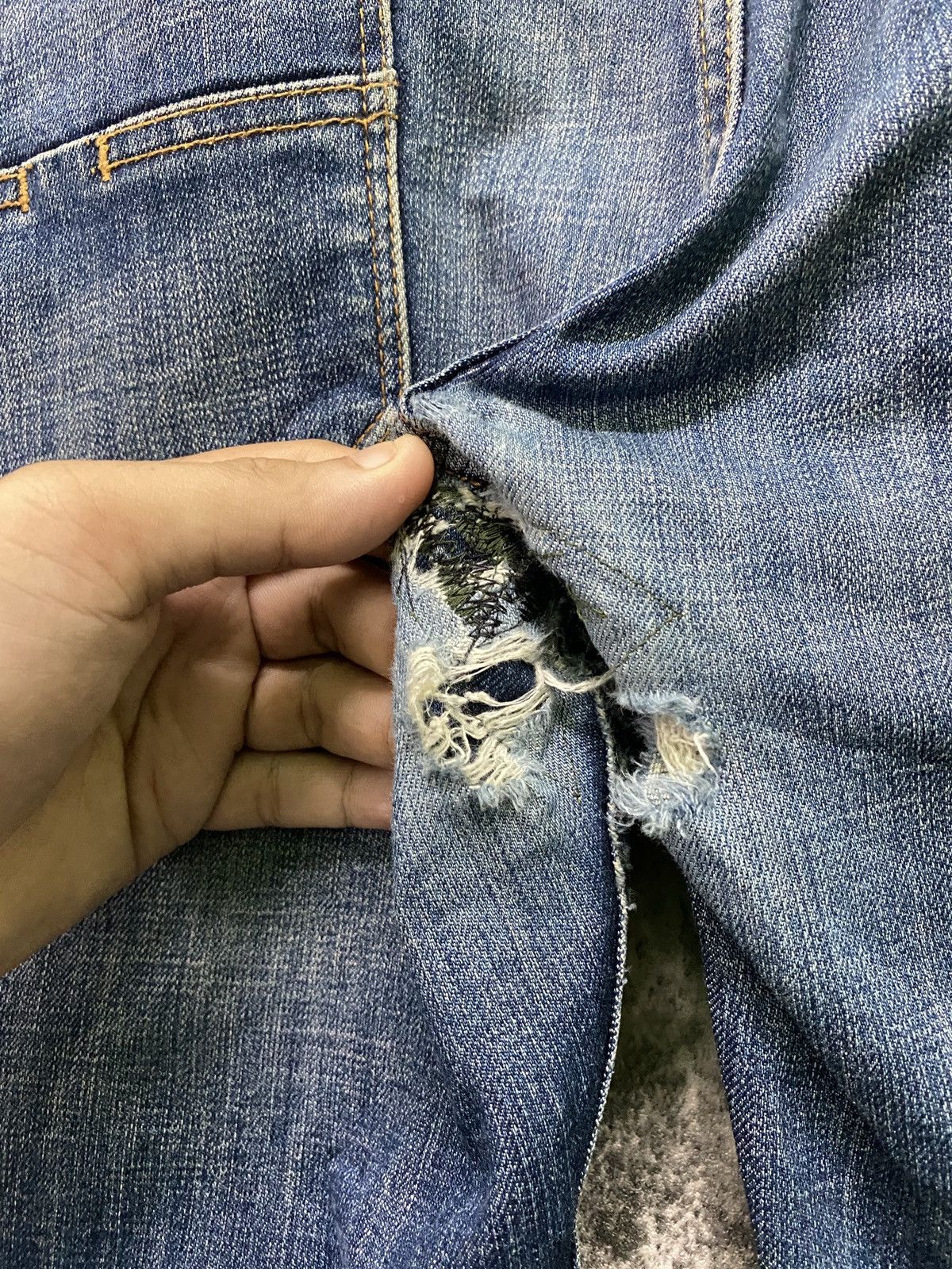 Avirex Type Blue Avirex Multi-pocket Bush Pants Distressed Denim Size US 33 - 16 Thumbnail