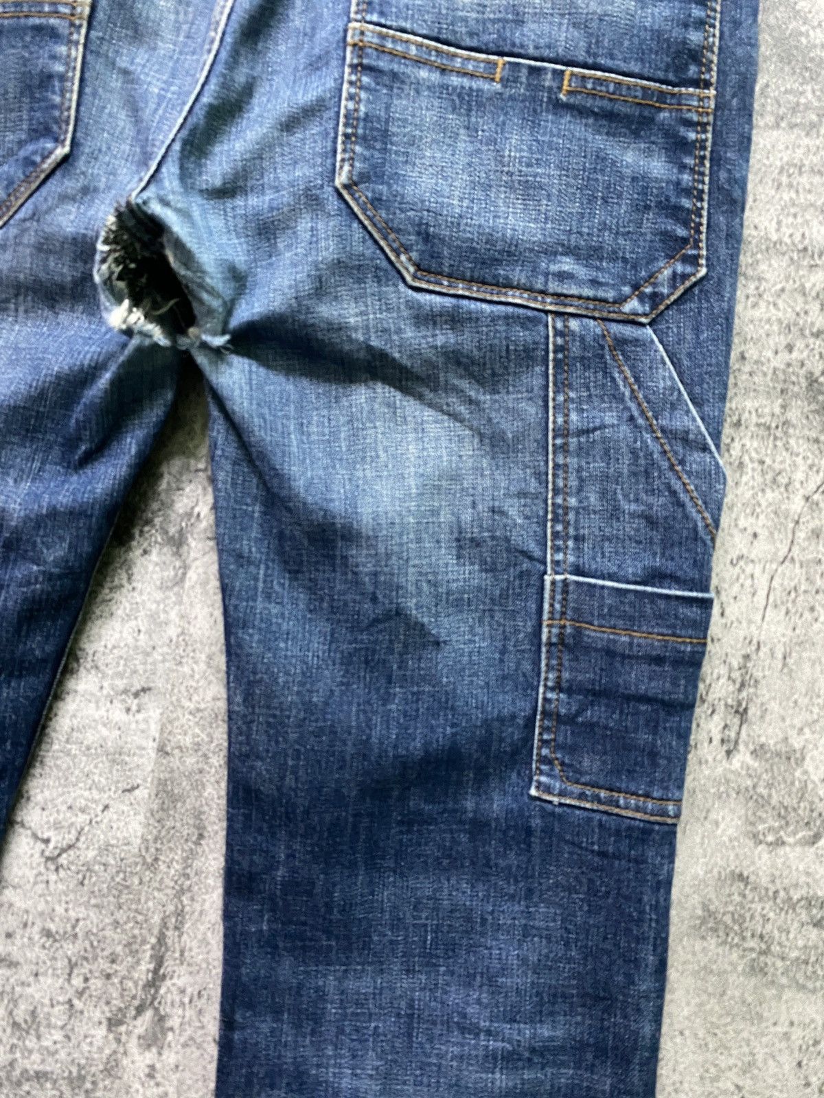 Avirex Type Blue Avirex Multi-pocket Bush Pants Distressed Denim Size US 33 - 13 Thumbnail