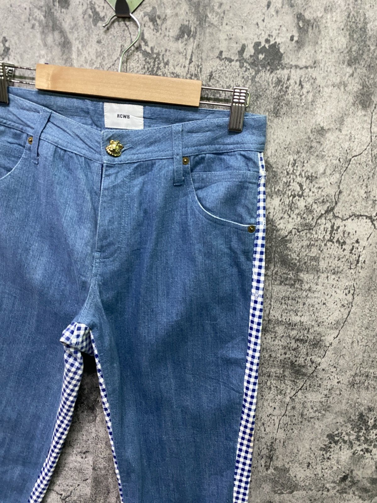 Designer × Japanese Brand Japanese Brand RCWB Hybrid Checked Design Pants Size US 28 / EU 44 - 5 Thumbnail