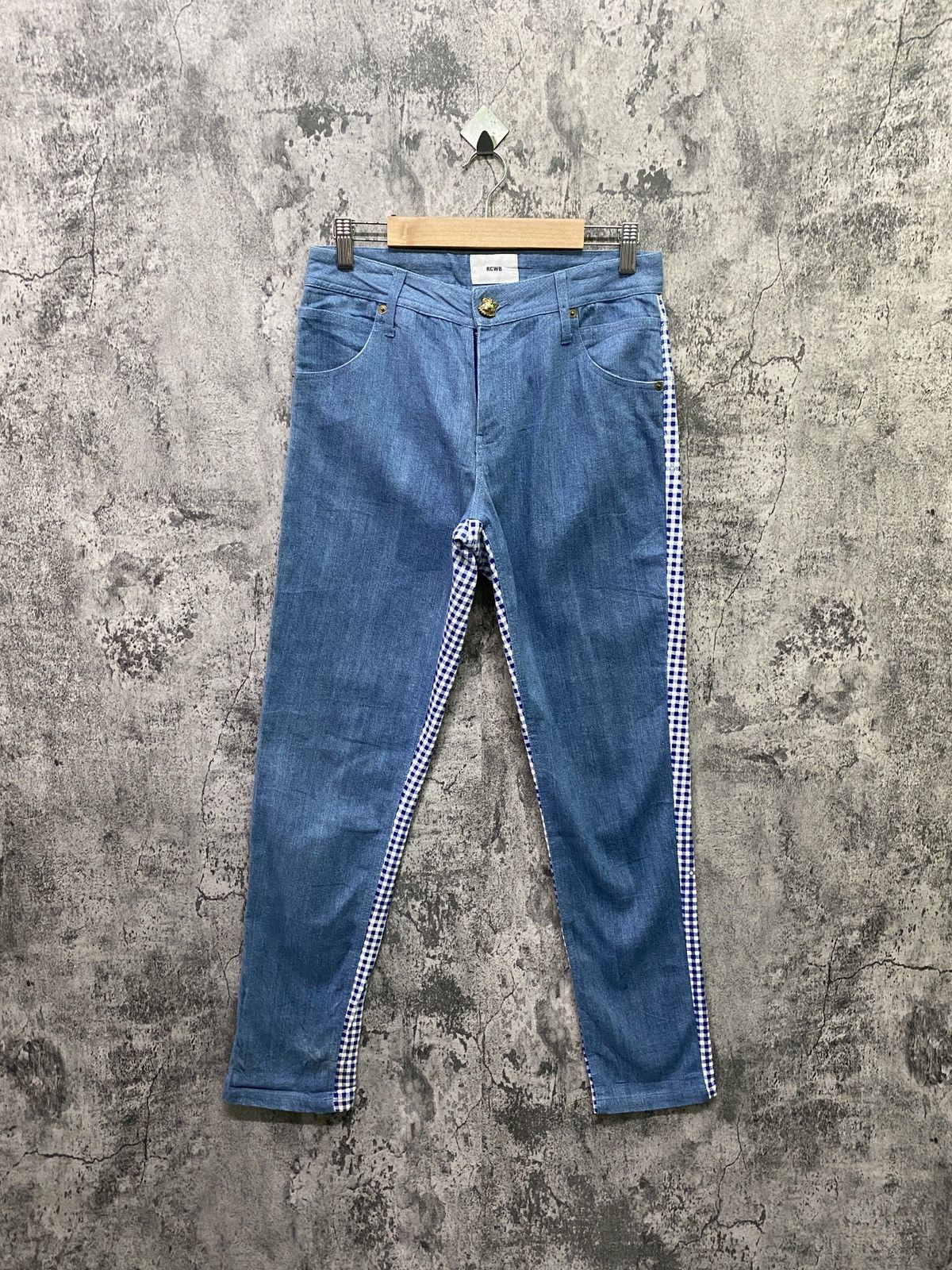 Designer × Japanese Brand Japanese Brand RCWB Hybrid Checked Design Pants Size US 28 / EU 44 - 2 Thumbnail