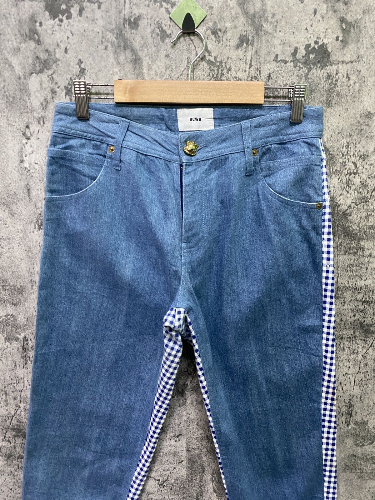 Designer × Japanese Brand Japanese Brand RCWB Hybrid Checked Design Pants Size US 28 / EU 44 - 3 Thumbnail