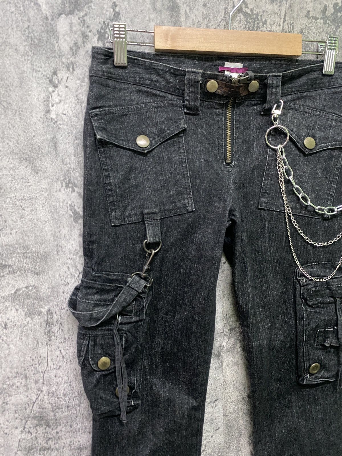 Designer × Japanese Brand × Seditionaries AULA AILA Bondage Multipocket Low Waist Zipper Denim Size US 28 / EU 44 - 4 Thumbnail