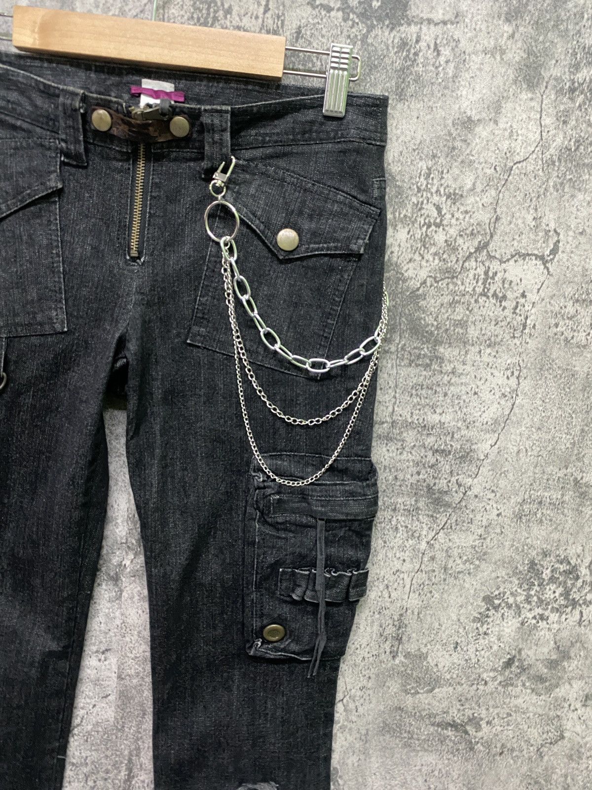 Designer × Japanese Brand × Seditionaries AULA AILA Bondage Multipocket Low Waist Zipper Denim Size US 28 / EU 44 - 5 Thumbnail