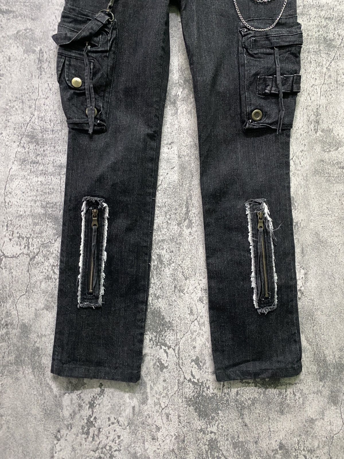 Designer × Japanese Brand × Seditionaries AULA AILA Bondage Multipocket Low Waist Zipper Denim Size US 28 / EU 44 - 8 Thumbnail