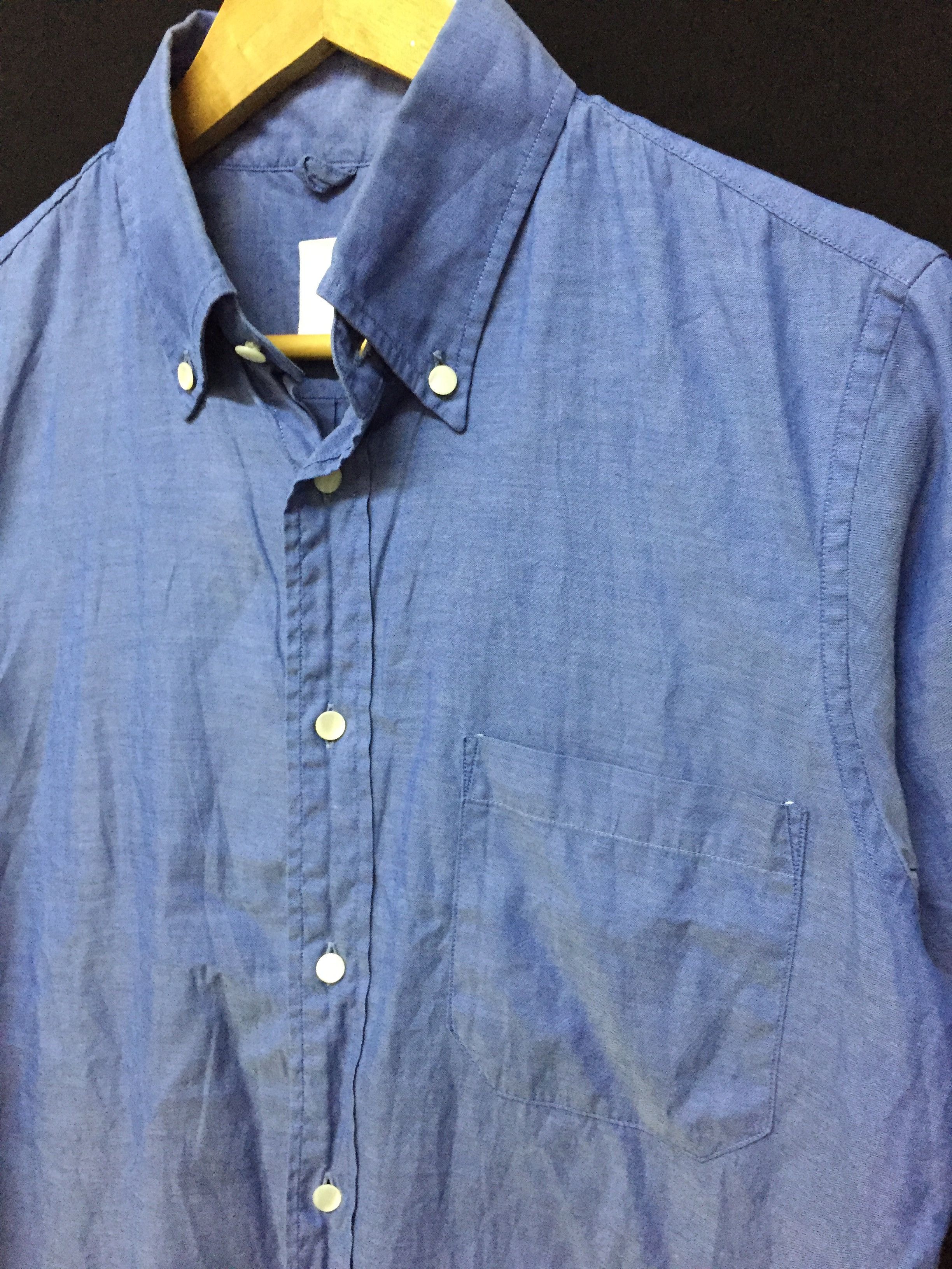 Engineered Garments × Japanese Brand × Ts(S) lime blue slab shirt Size US M / EU 48-50 / 2 - 3 Thumbnail