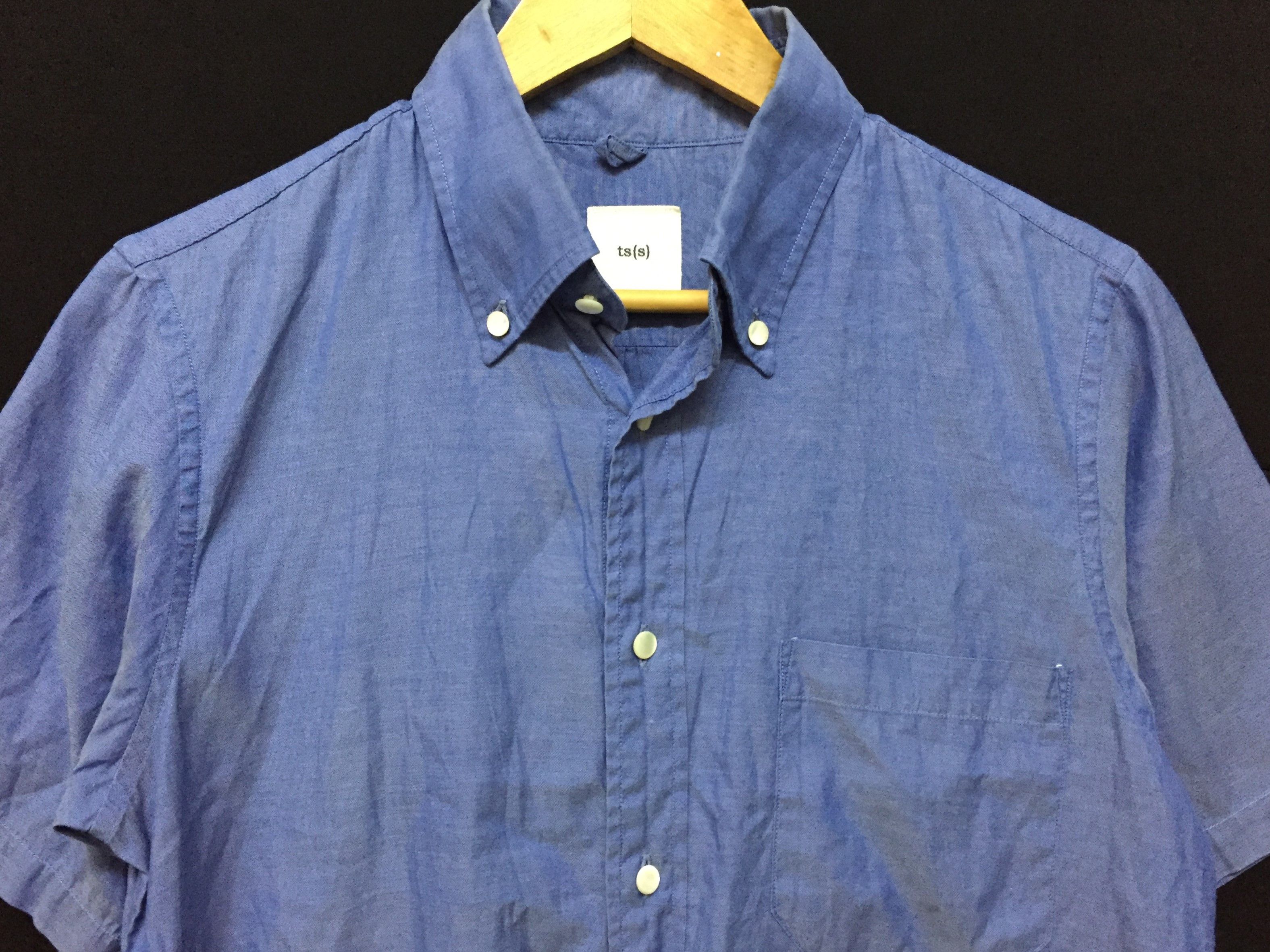 Engineered Garments × Japanese Brand × Ts(S) lime blue slab shirt Size US M / EU 48-50 / 2 - 2 Thumbnail