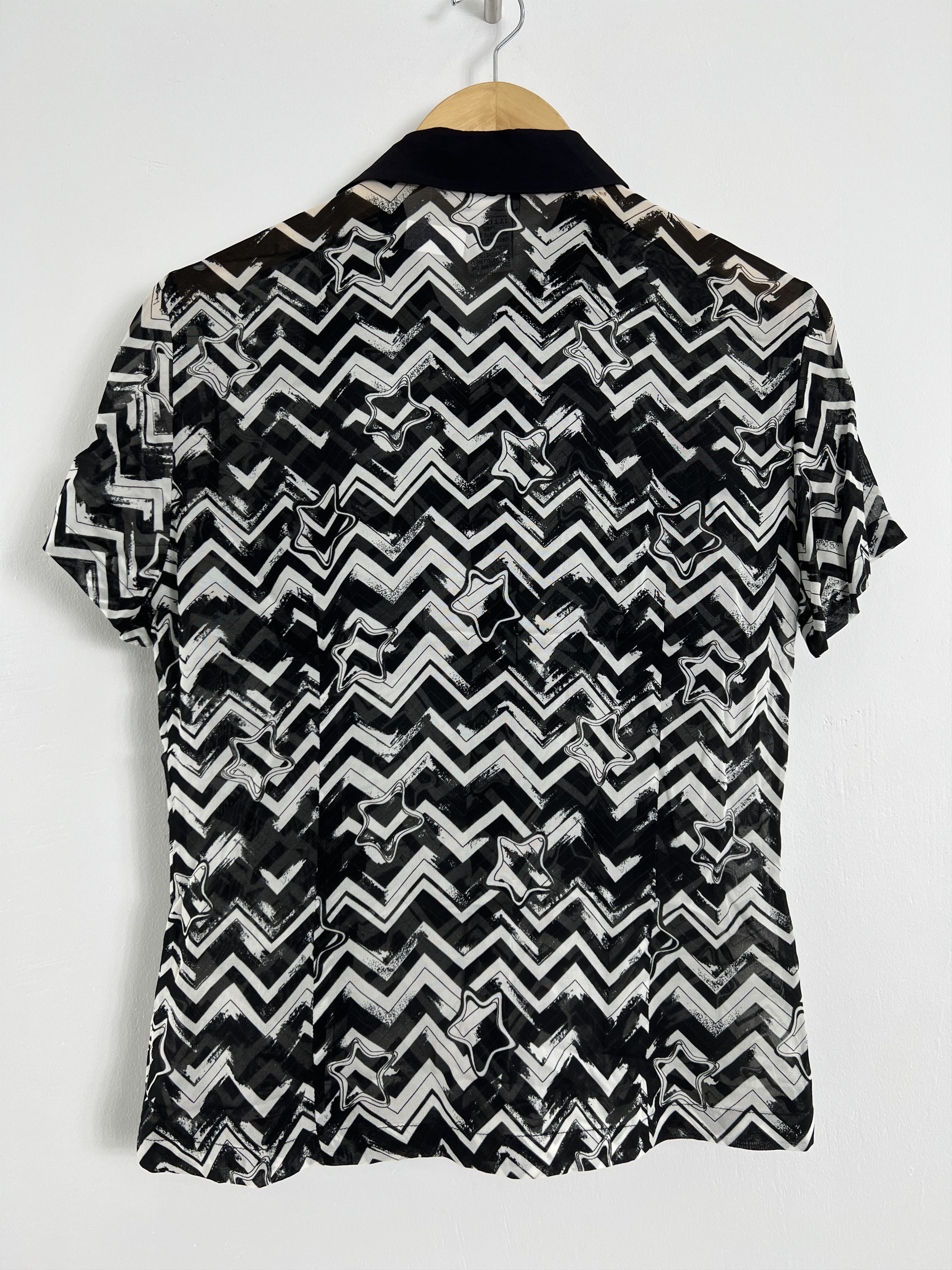 Versus Versace Vintage Versus Gianni Versace see through blouse GTMPT084 Size M / US 6-8 / IT 42-44 - 7 Thumbnail