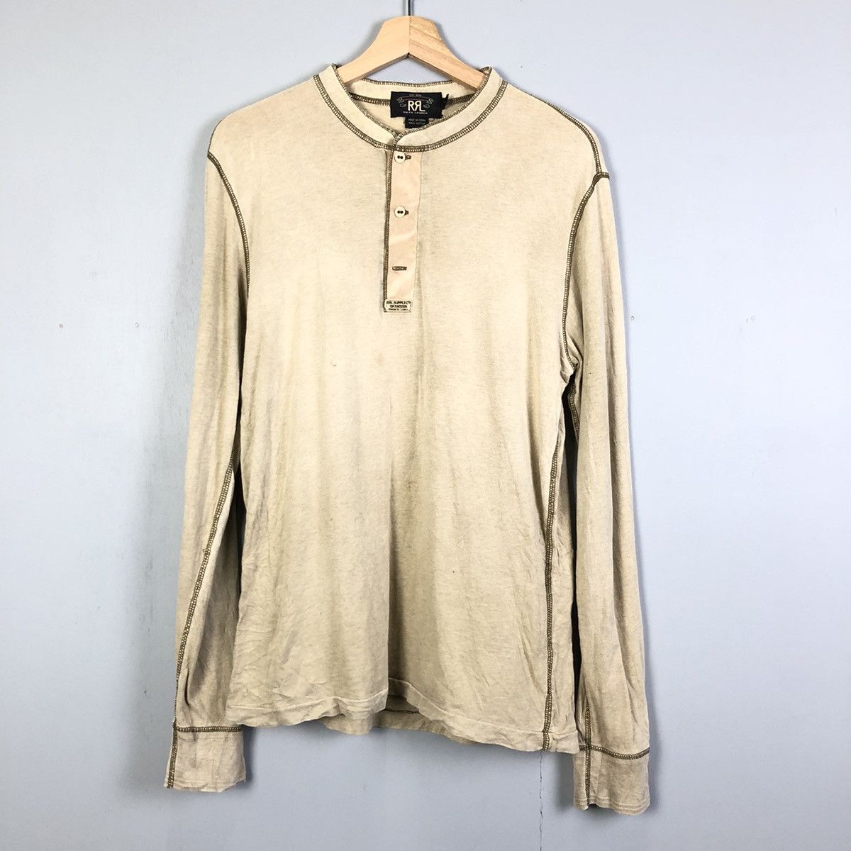 Distressed RRL By Ralph Lauren Long sleeve tshirt