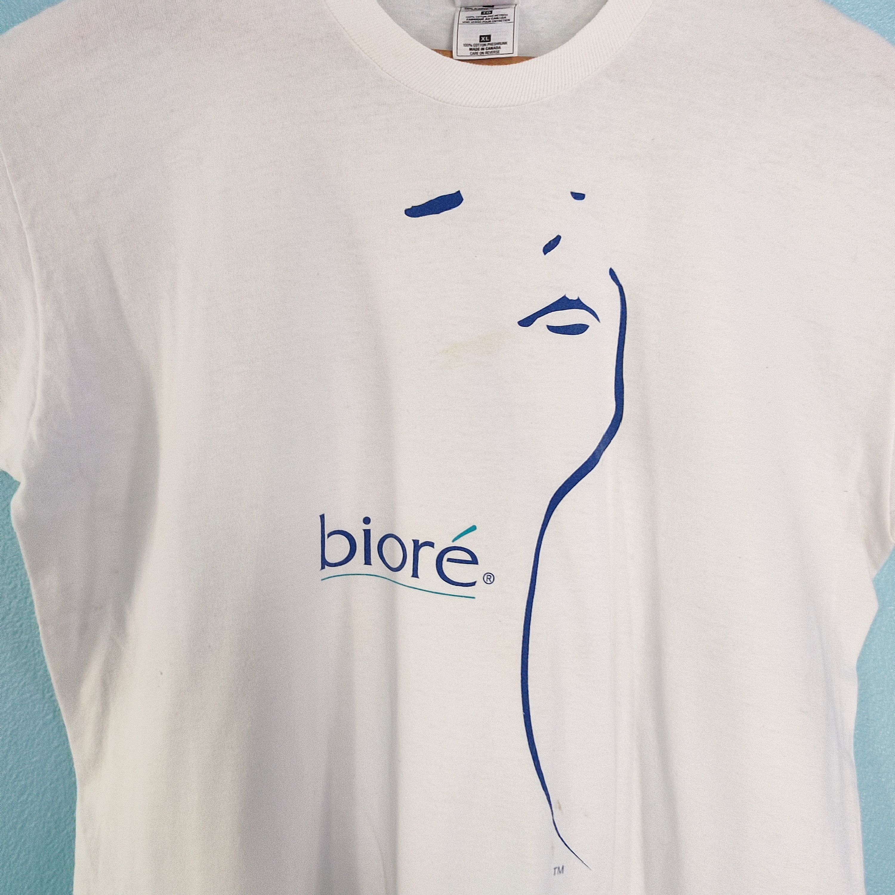 Japanese Brand × Vintage Biore Cosmetics Streetwear Japanese Brand Vintage Tshirt Size US XL / EU 56 / 4 - 2 Thumbnail