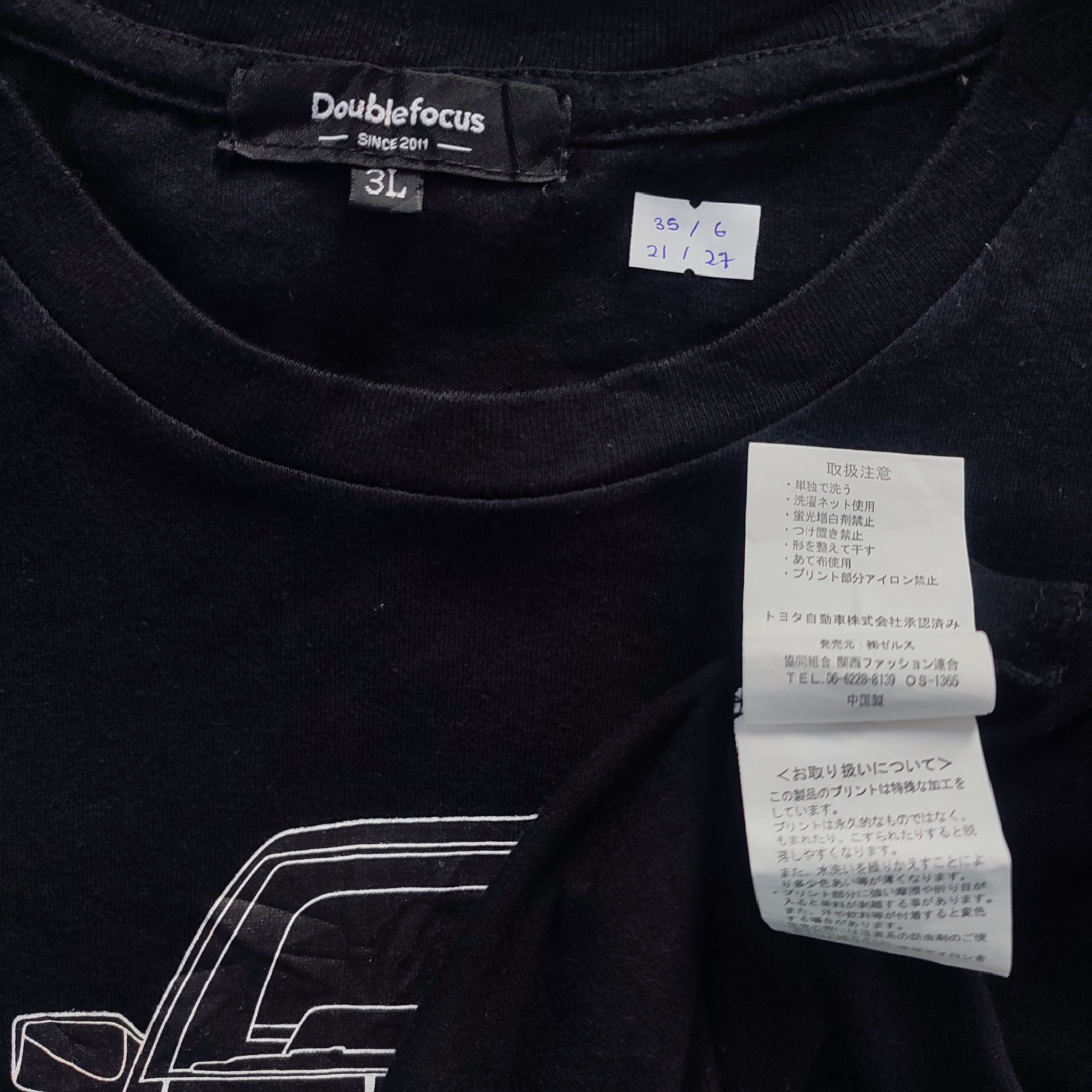 Japanese Brand TOYOTA AE86 SPRINTER Initial D Style Racing Car Tshirt Size US L / EU 52-54 / 3 - 4 Thumbnail
