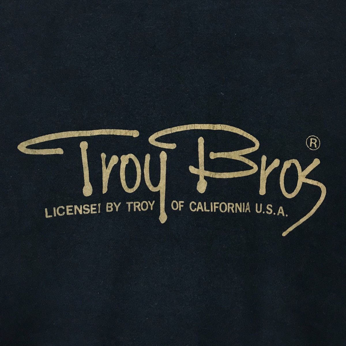Vintage Troy Bros Spell Out Pullover Jumper Sweatshirt