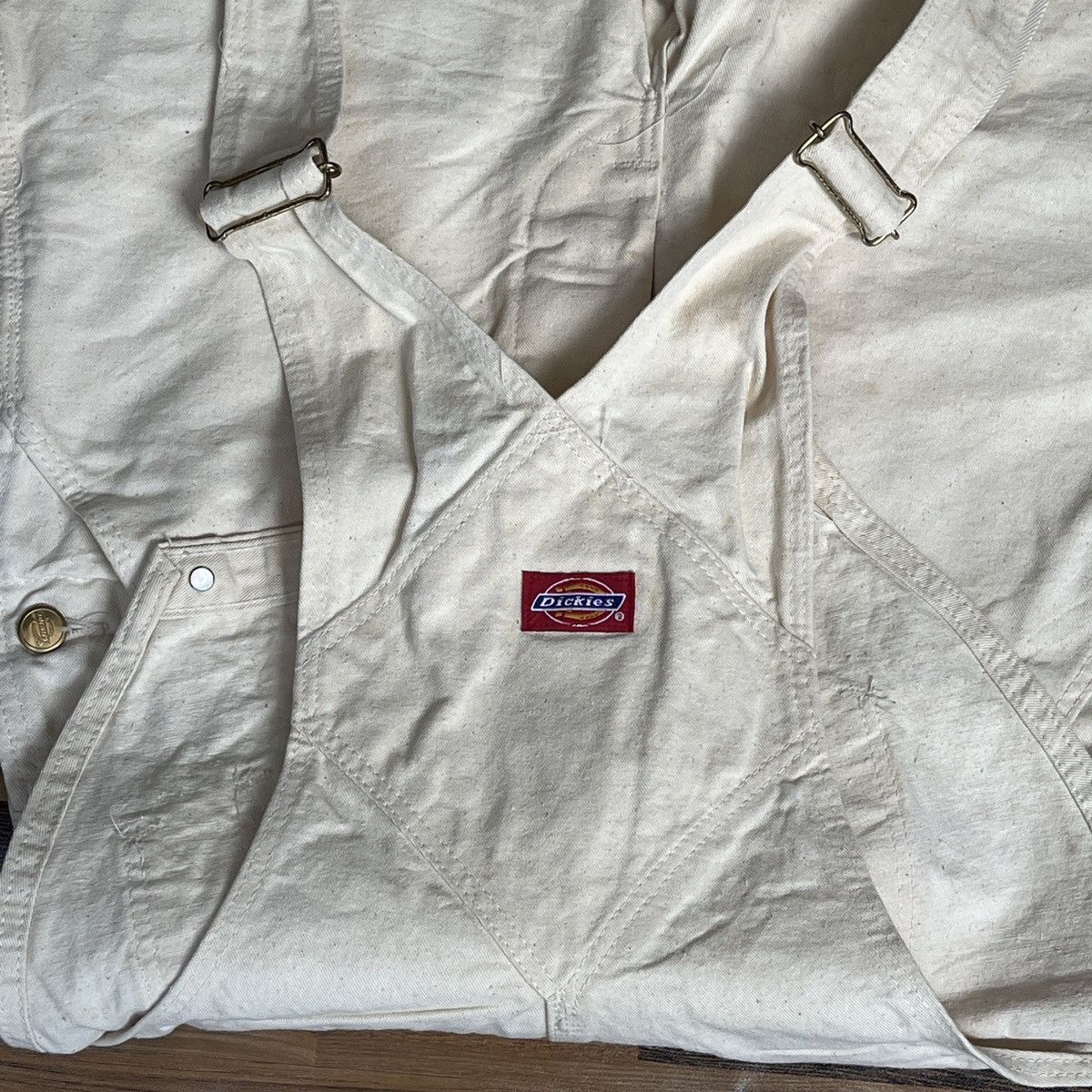 Dickies × Vintage Vintage Workers Dickies Overalls Gold Buttons Made In USA Size US 31 - 10 Thumbnail