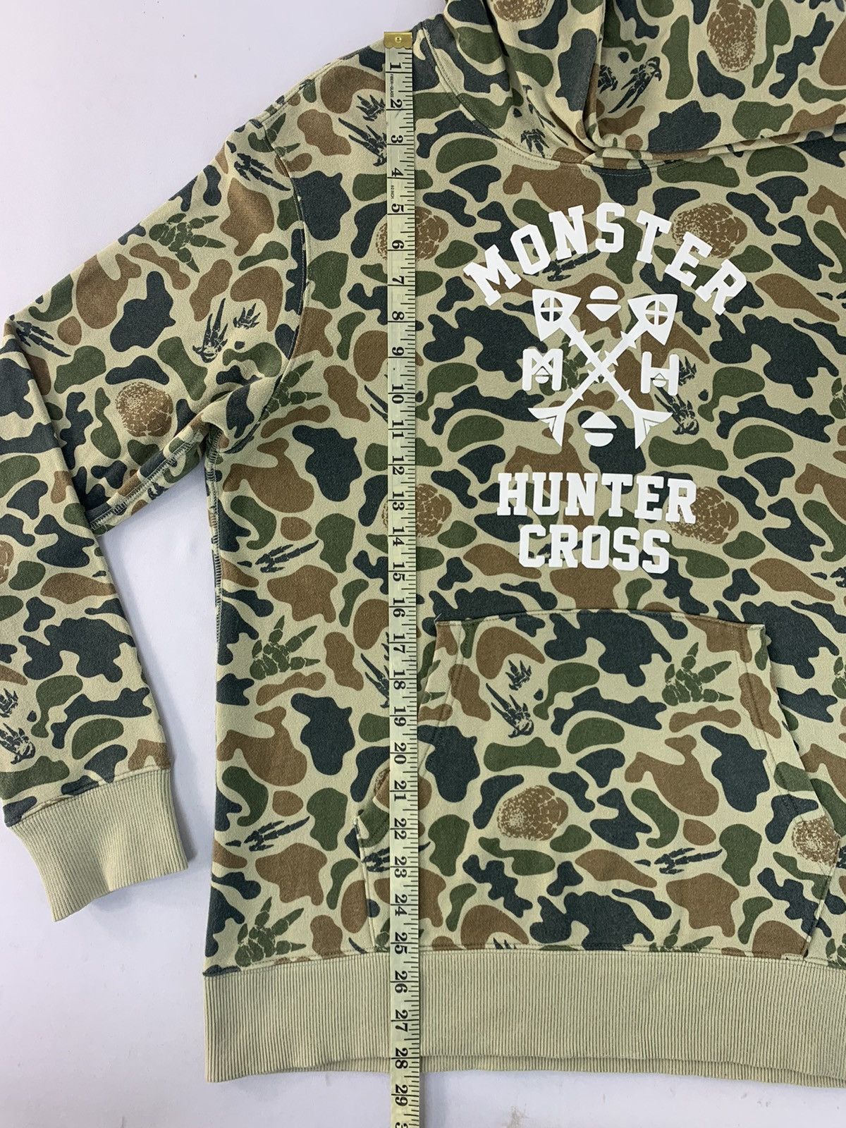 Anime Japanese Anime Monster Hunter Cross Military Camo Hoodies Size US L / EU 52-54 / 3 - 7 Thumbnail