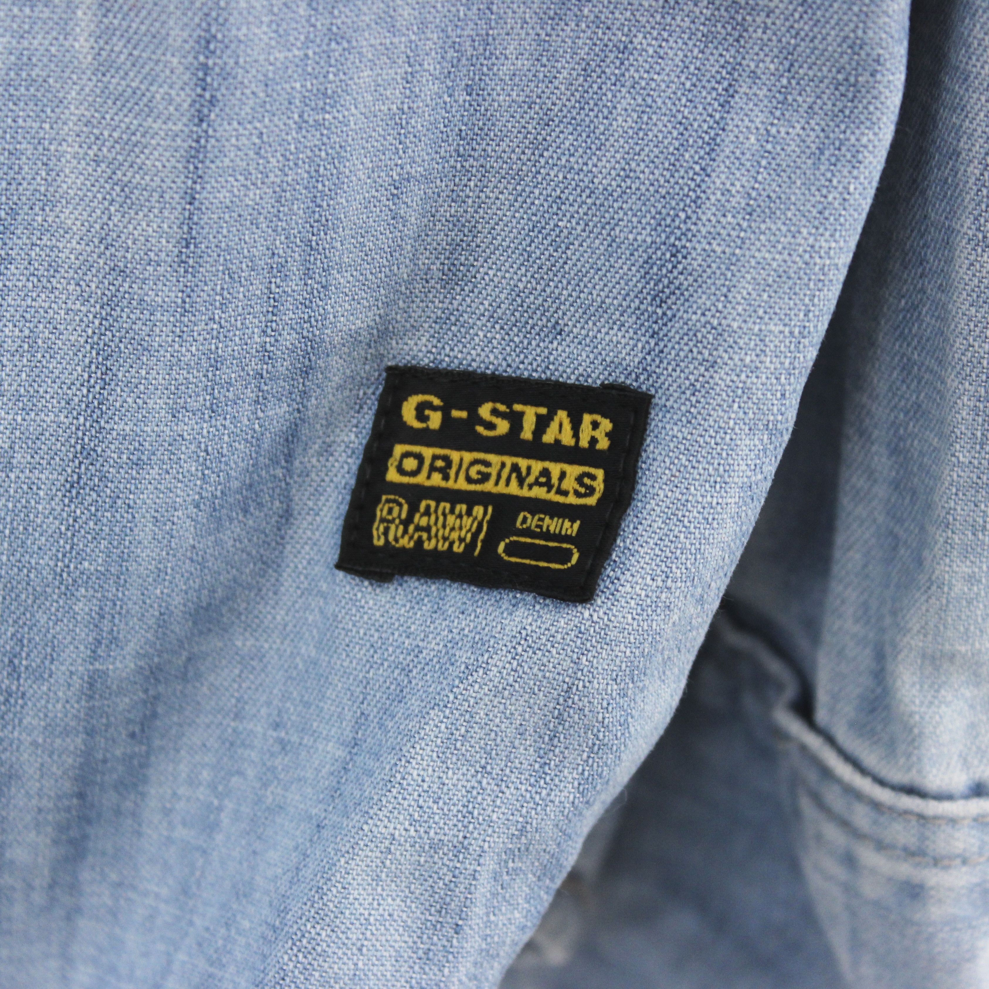 G-Star LEGION SLIM DENIM Women L Jean Jacket Long Sleeved Shirt Top Size M / US 6-8 / IT 42-44 - 3 Thumbnail
