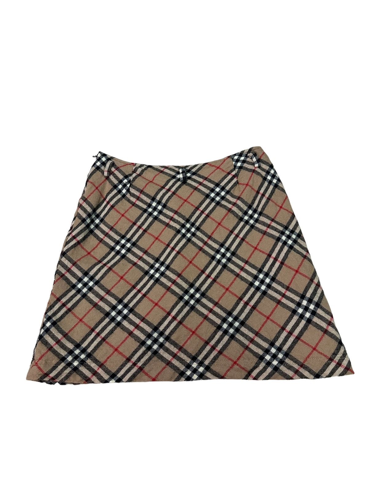 image of Authentic Burberry Classic Mini Skirt in Brown, Women's (Size 26)