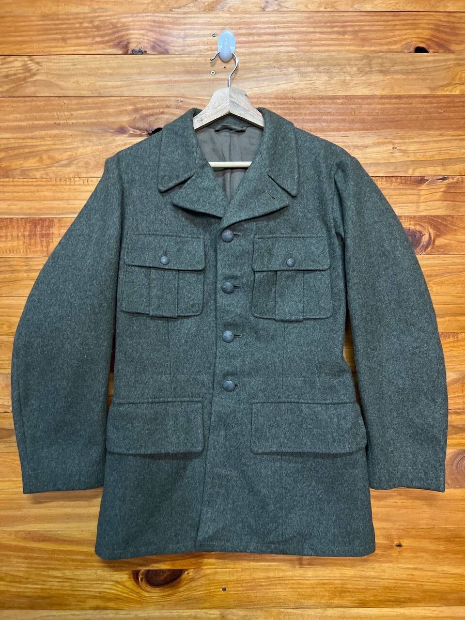 image of True Vintage 40S Swedish Army M39 Wool Field Jacket in Grey, Men's (Size Small)