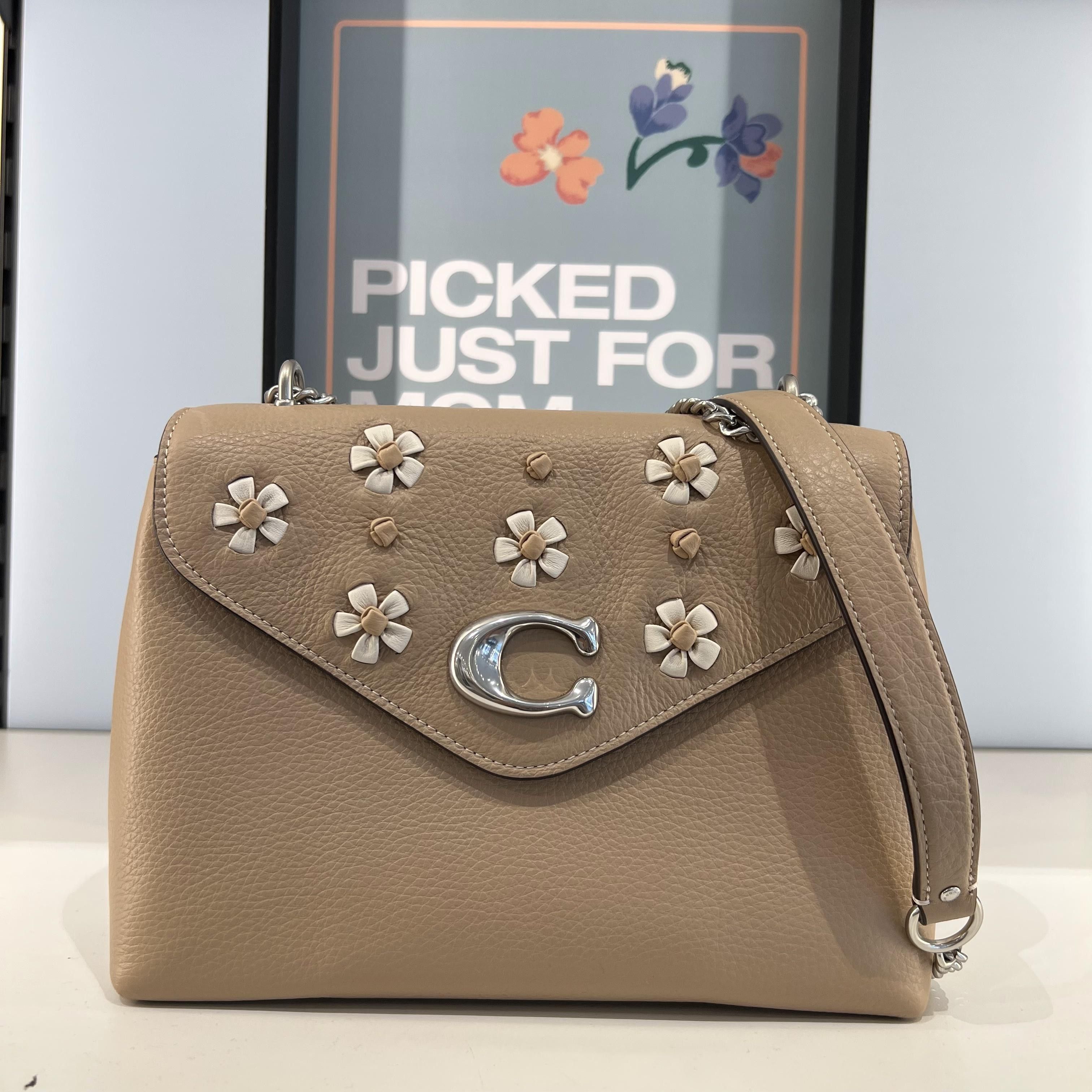 Remi chain crossbody with whipstitch daisy applique hotsell