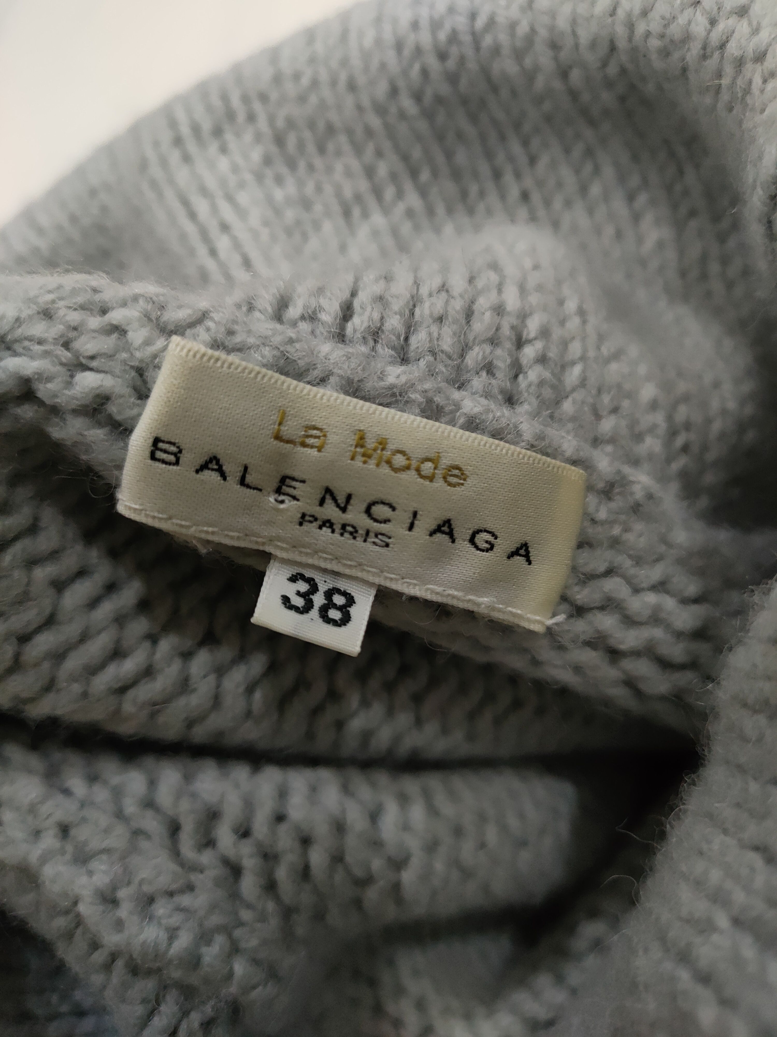 Balenciaga VINTAGE BALENCIAGA TURTLENECK WOOL KNITTED PULLOVER Size US S / EU 44-46 / 1 - 4 Thumbnail