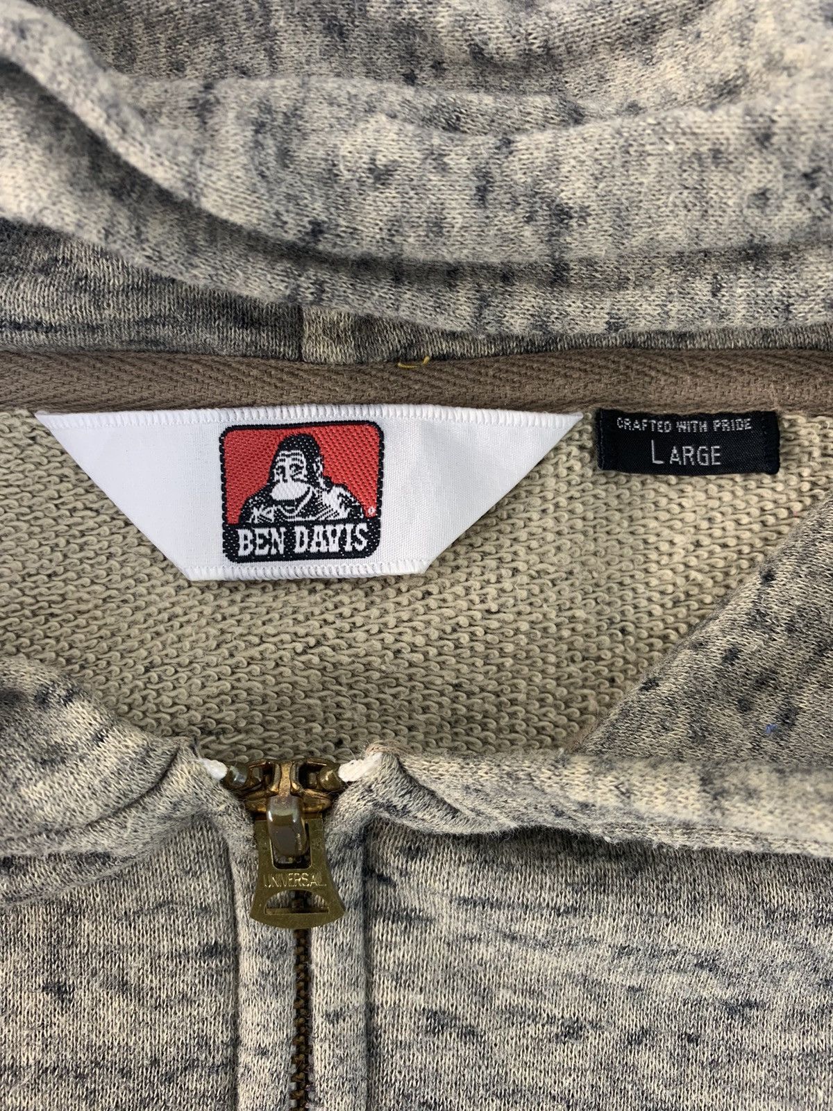 Ben Davis × Vintage Hype 90s Ben Davis Toughest Work Wear Zipper Hoodies Style Size US L / EU 52-54 / 3 - 6 Thumbnail