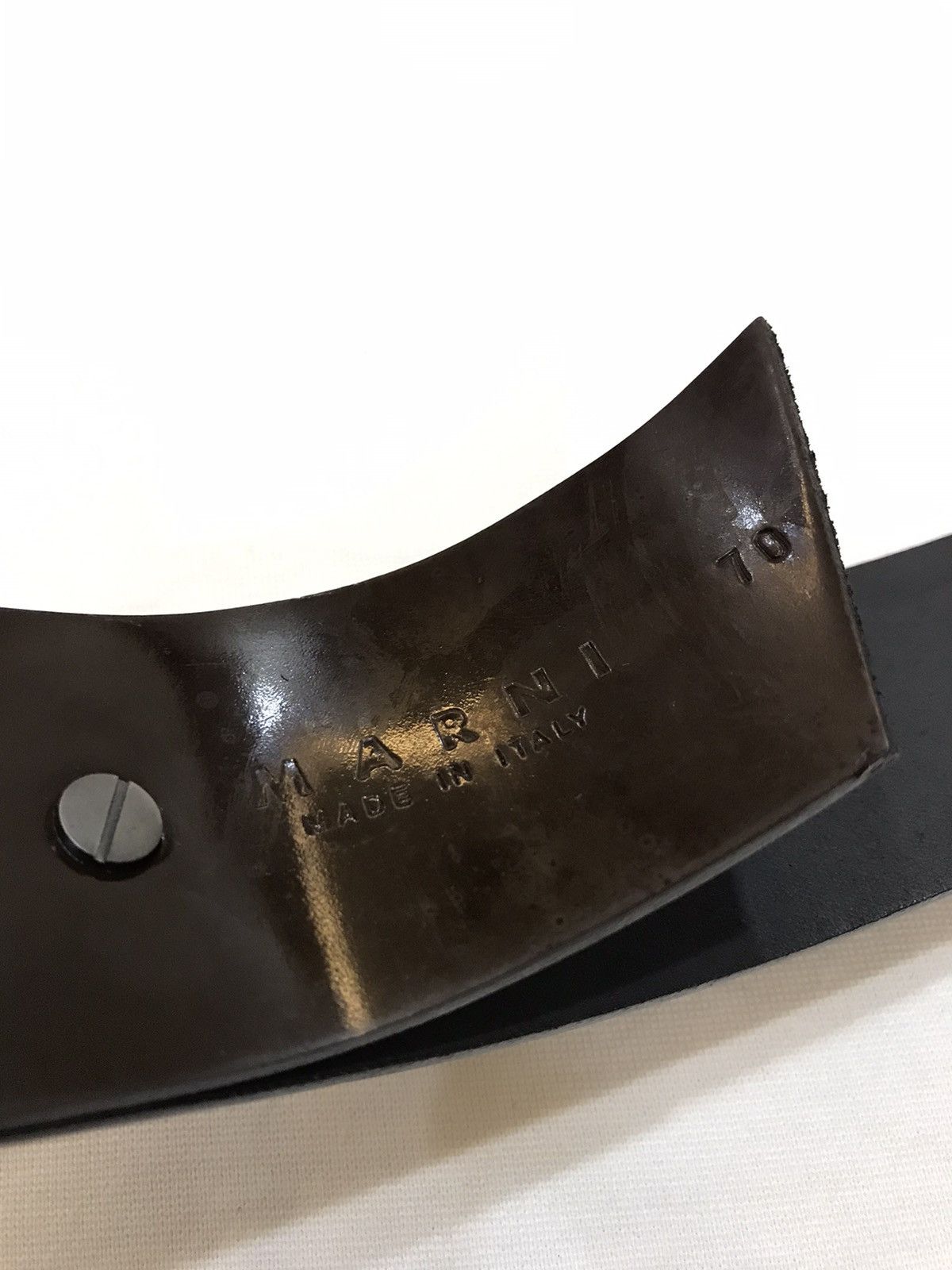 Marni MARNI WIDE LEATHER BELT ITALY SIZE 26-28” Size 28 - 5 Thumbnail