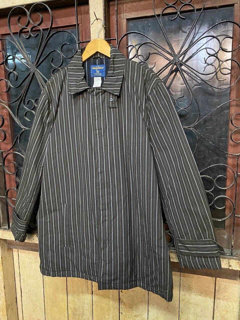 Woolrich Woolen Mills WOOLRICH MEN LONG SLEEVE SHIRT STRIPE Size US L / EU 52-54 / 3 - 3 Thumbnail