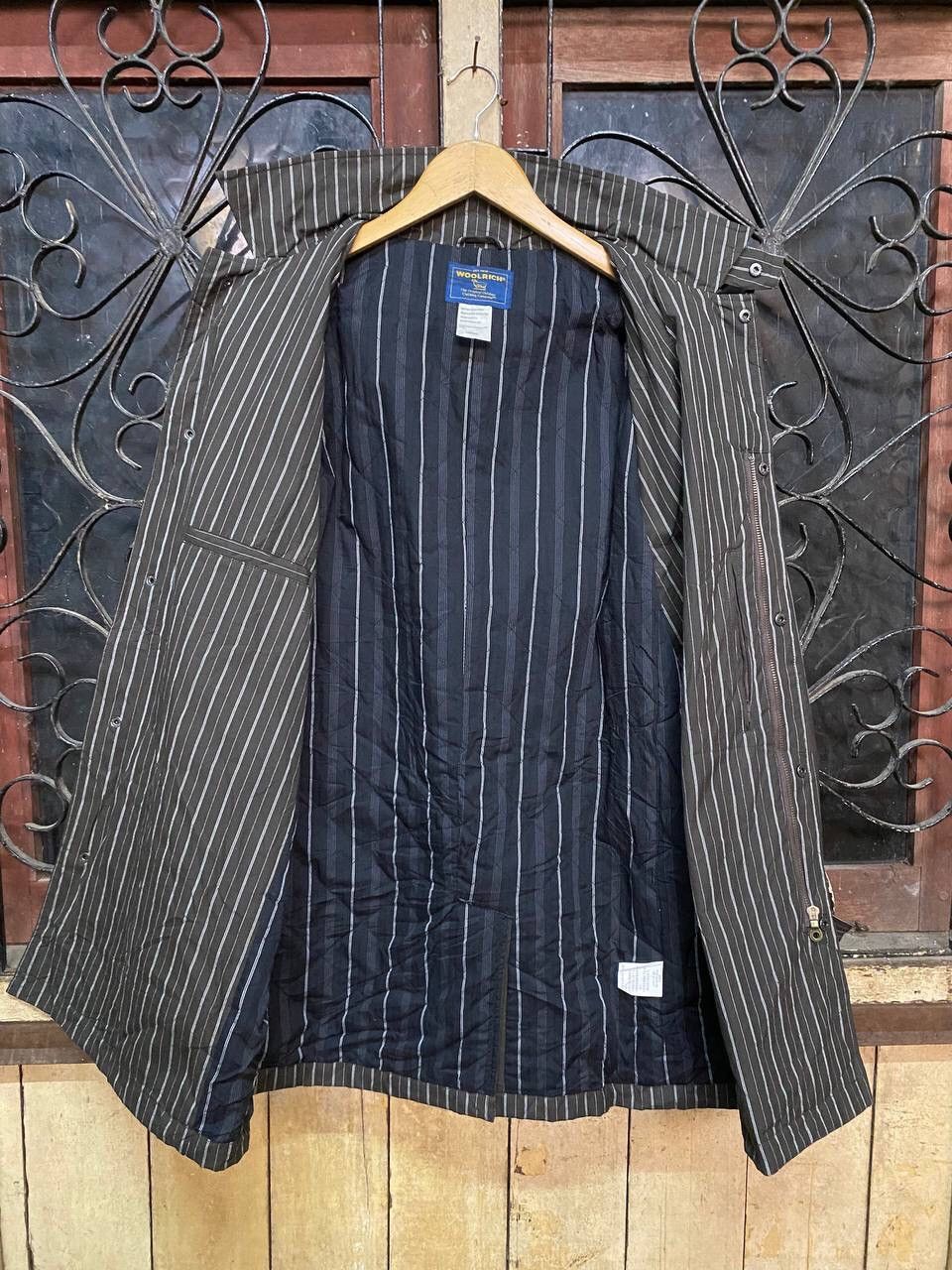 Woolrich Woolen Mills WOOLRICH MEN LONG SLEEVE SHIRT STRIPE Size US L / EU 52-54 / 3 - 5 Thumbnail