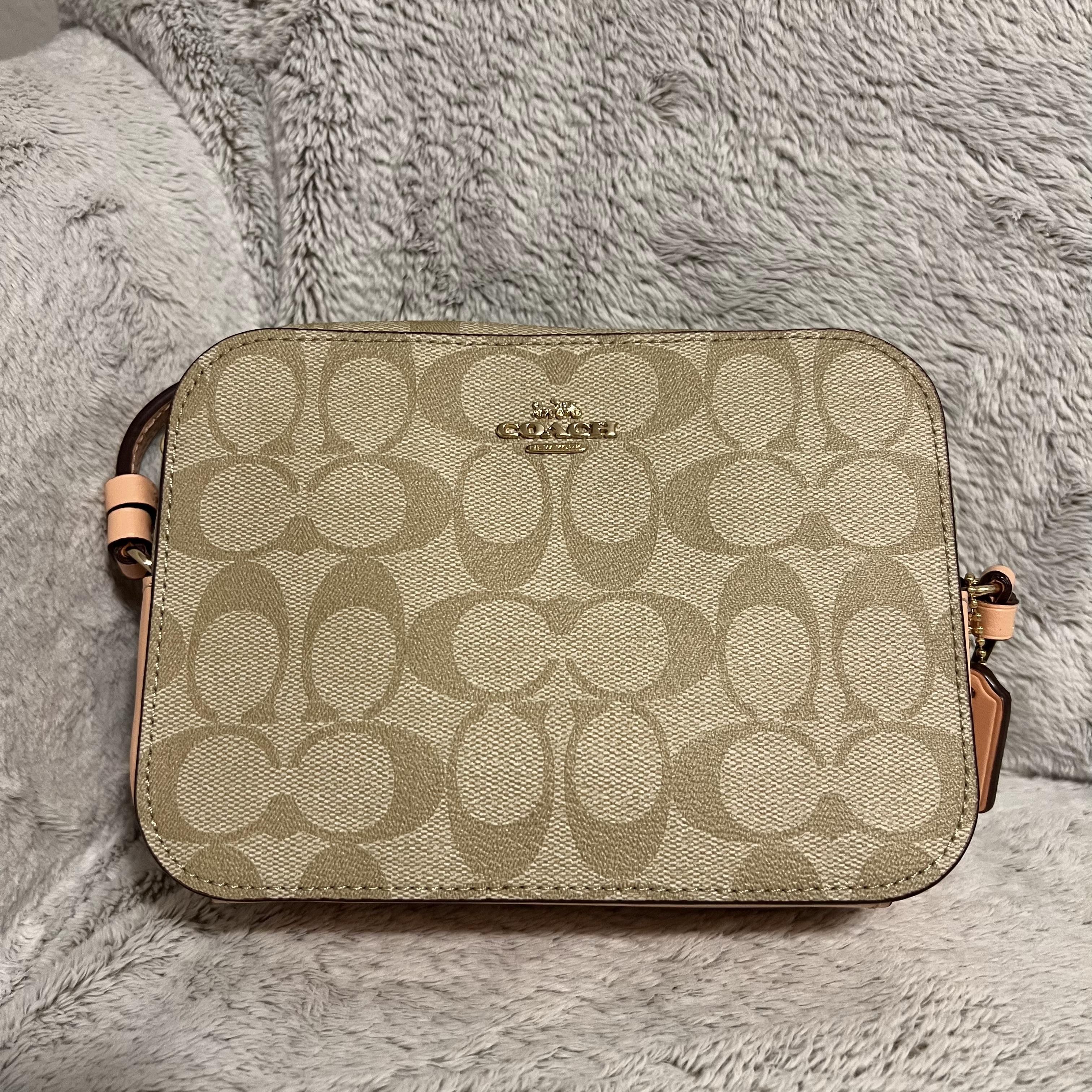 COACH®  Mini Camera Bag In Signature Chambray