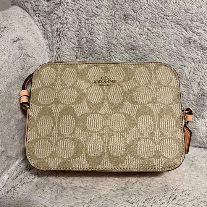 Coach Mini Camera Bag In Signature Canvas newest With Evergreen Floral Print