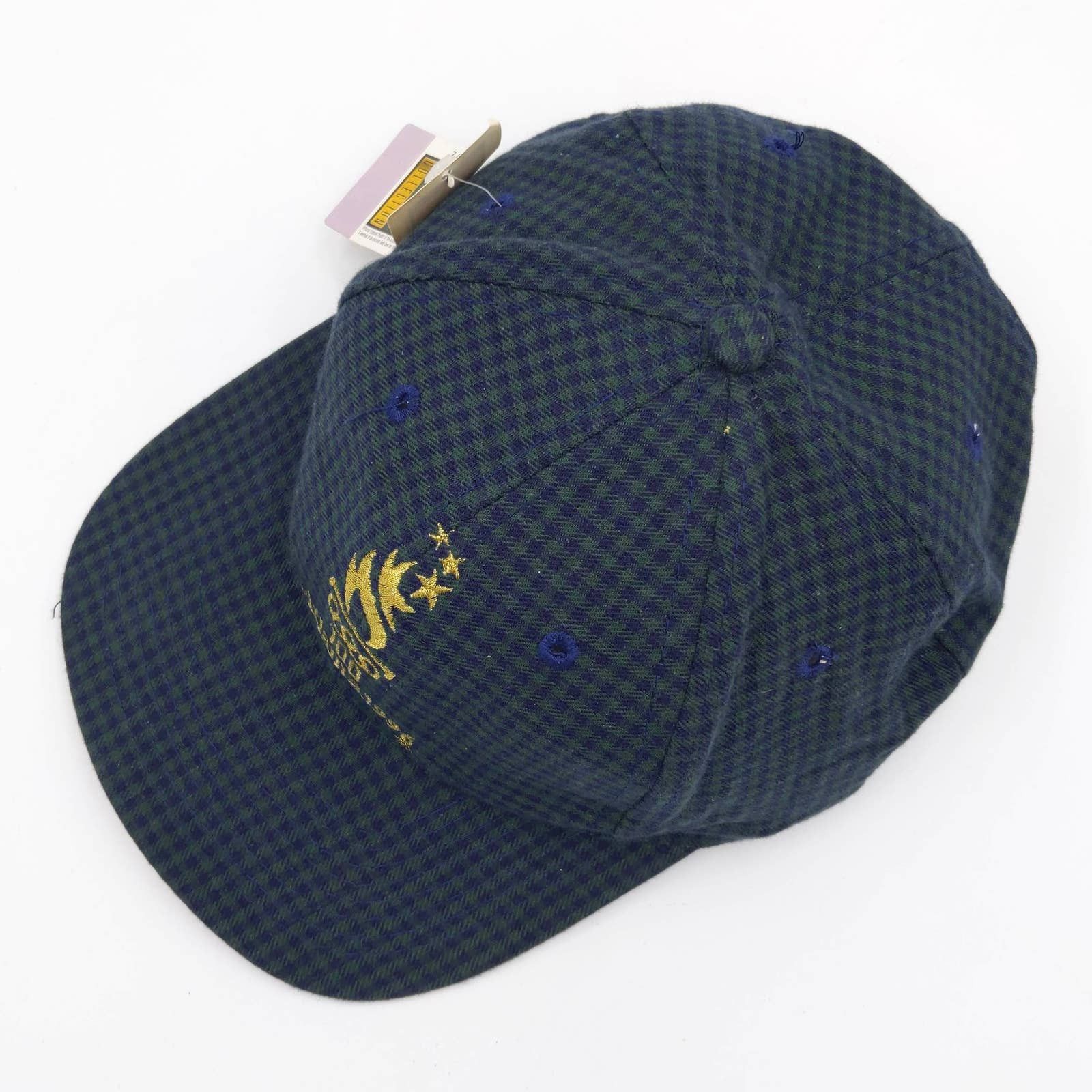 Vintage Vintage Olympics Atlanta 1996 Plaid Checker Trucker Hat NWT Size ONE SIZE - 4 Thumbnail