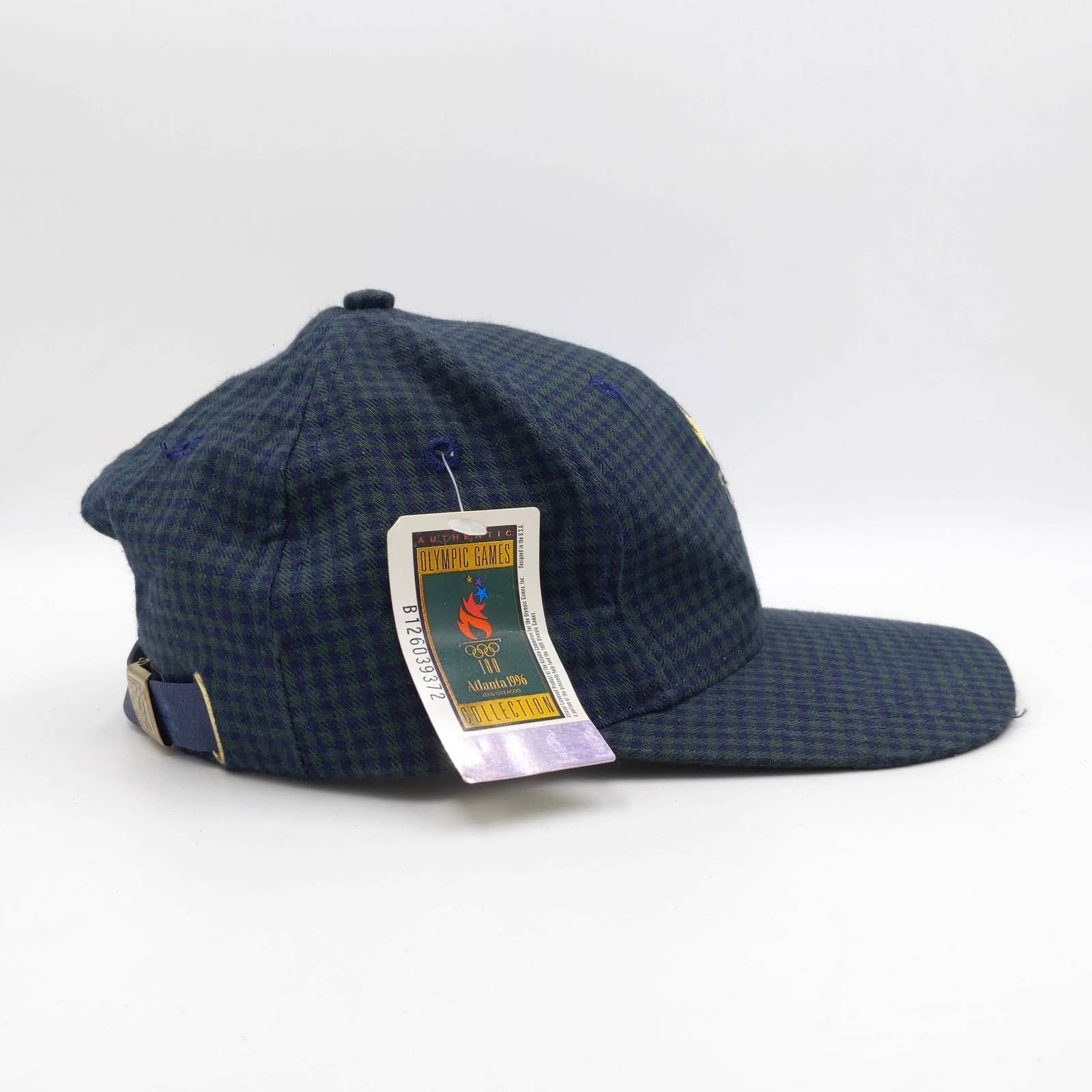 Vintage Vintage Olympics Atlanta 1996 Plaid Checker Trucker Hat NWT Size ONE SIZE - 6 Thumbnail