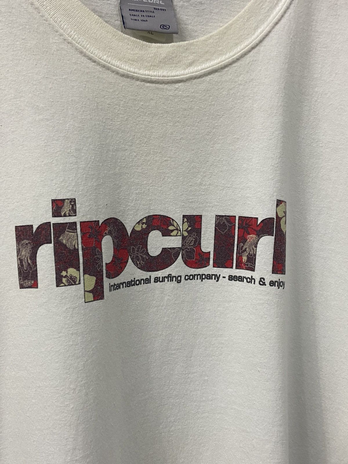 Ripcurl × Vintage Vintage 90’s Ripcurl Surf Tshirt Made In USA Size US XL / EU 56 / 4 - 5 Thumbnail