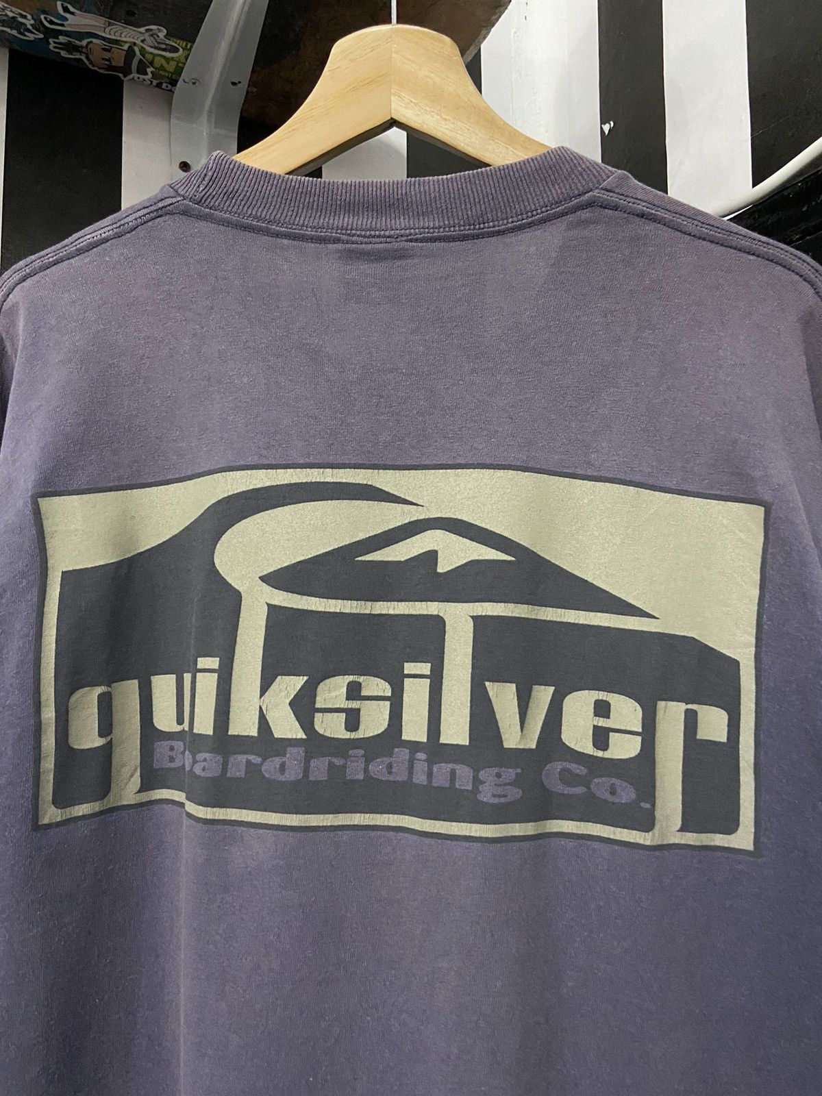 Quicksilver Vintage Quicksilver Nicely Sun Faded Long Sleeve Tshirt Size US M / EU 48-50 / 2 - 10 Thumbnail