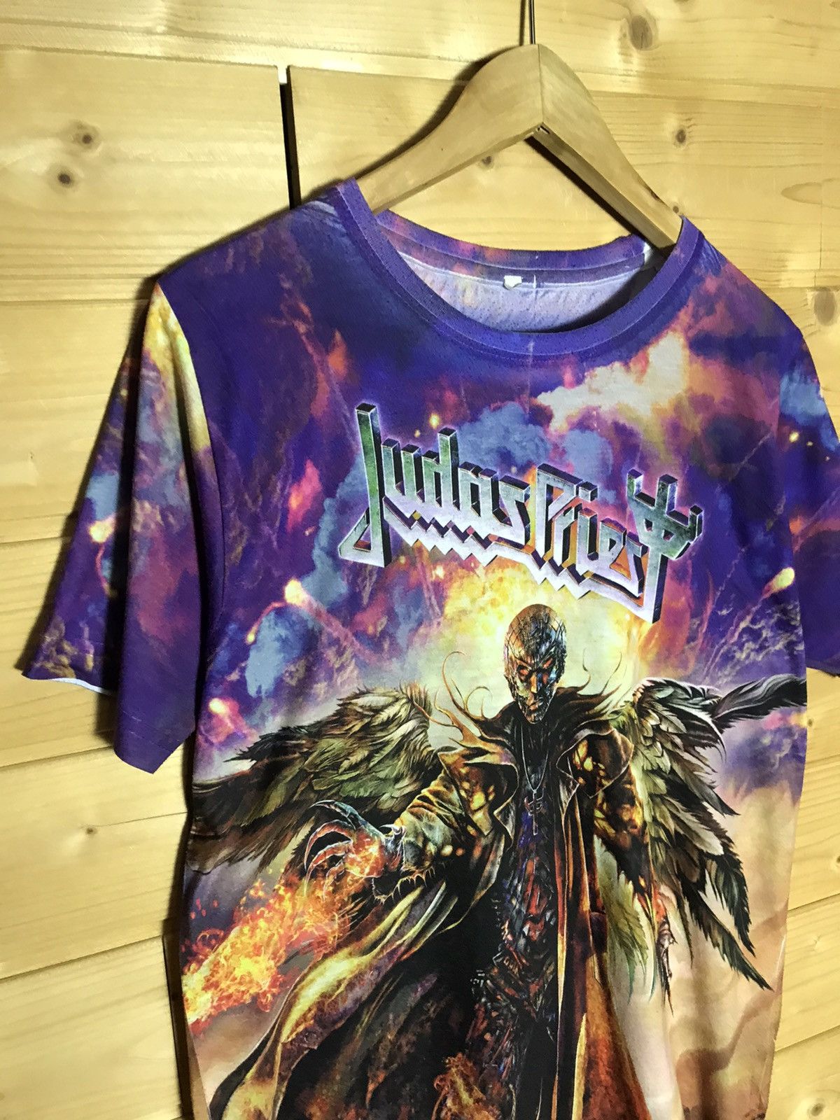 Judas Priest Rare Judas Priest over print t-shirt Size US M / EU 48-50 / 2 - 2 Thumbnail