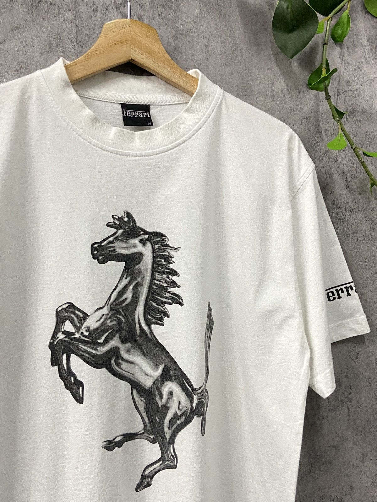 Ferrari × Vintage Vintage 90’s Ferrari Official Licensed Product Big Logo Tee Size US M / EU 48-50 / 2 - 2 Thumbnail