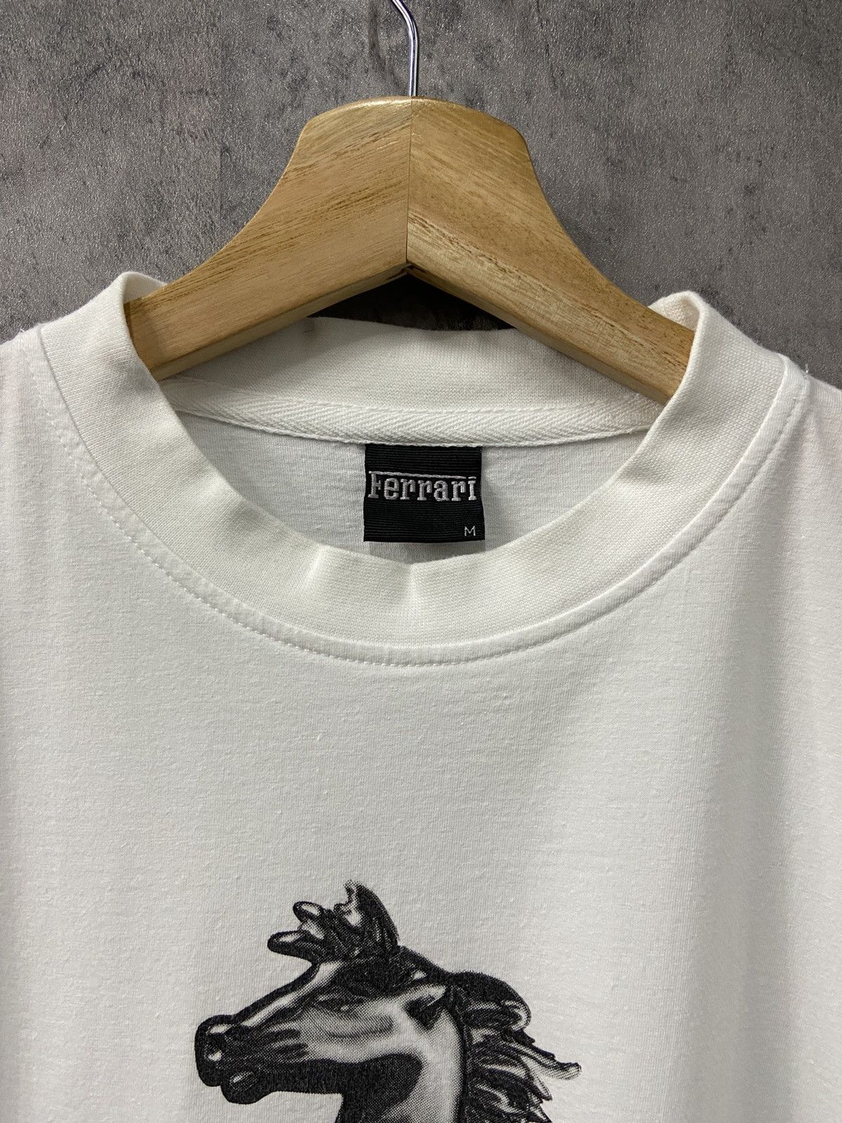 Ferrari × Vintage Vintage 90’s Ferrari Official Licensed Product Big Logo Tee Size US M / EU 48-50 / 2 - 6 Thumbnail