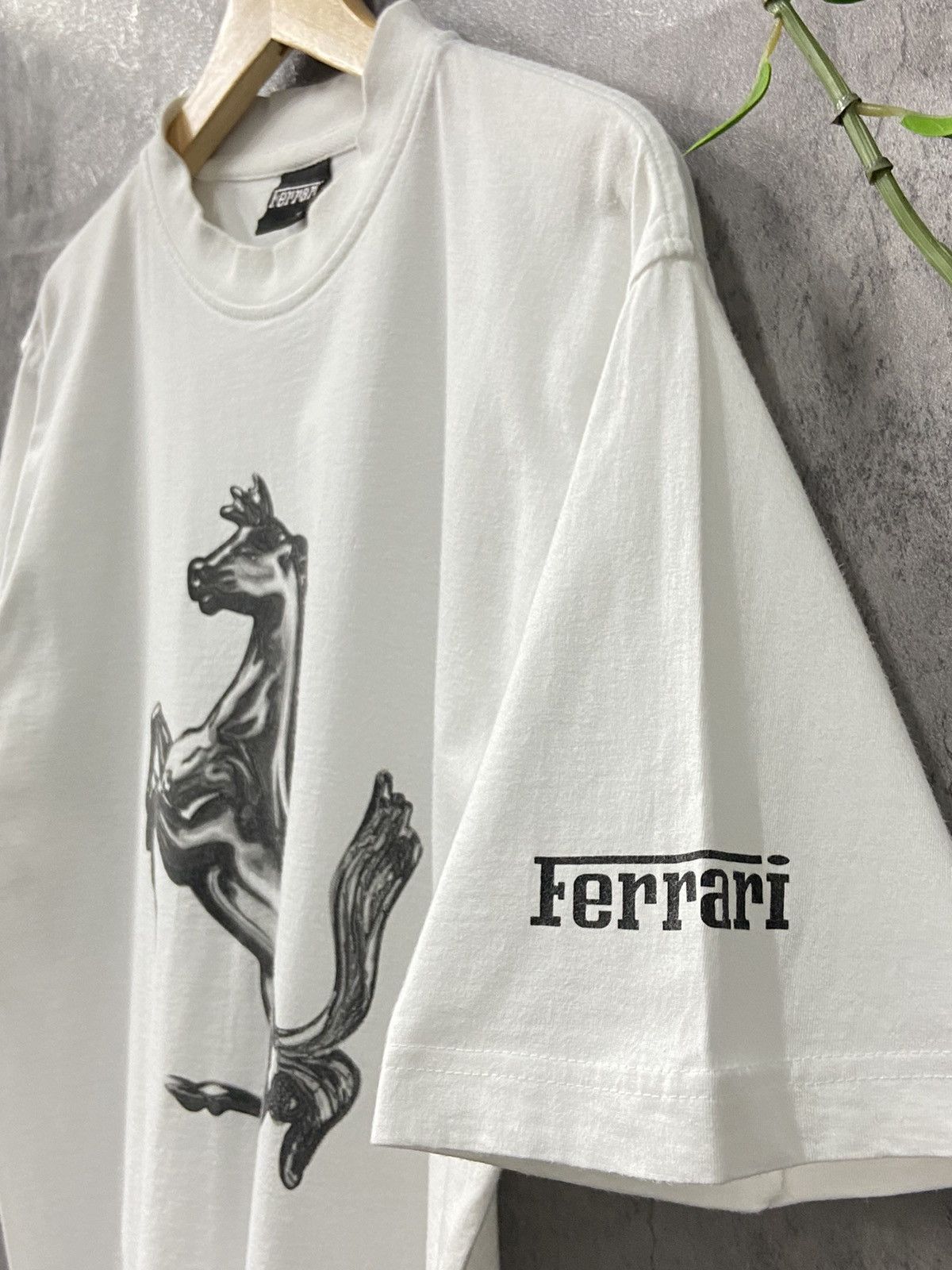 Ferrari × Vintage Vintage 90’s Ferrari Official Licensed Product Big Logo Tee Size US M / EU 48-50 / 2 - 3 Thumbnail