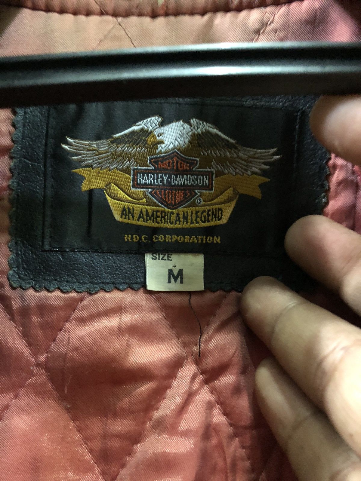 Harley Davidson × Vintage Vintage Sunfaded Harley Davidson Leather Bomber Jacket Size US M / EU 48-50 / 2 - 12 Thumbnail