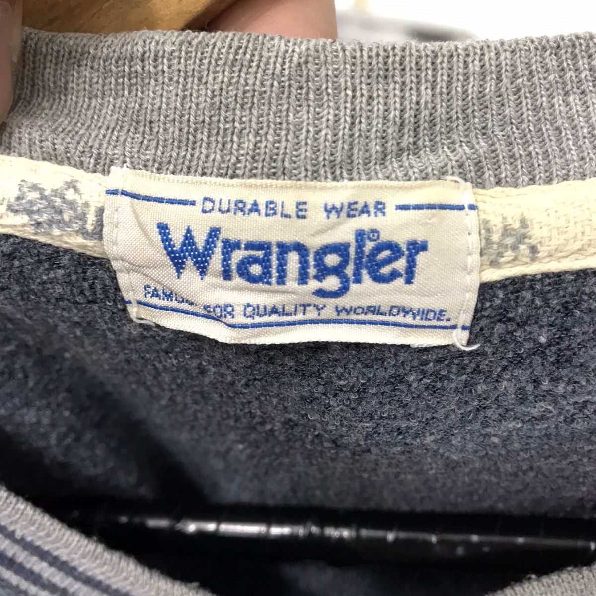 Vintage × Wrangler Wrangler Crewneck Wrangler Sweatshirt Center Pocket Size US M / EU 48-50 / 2 - 7 Thumbnail