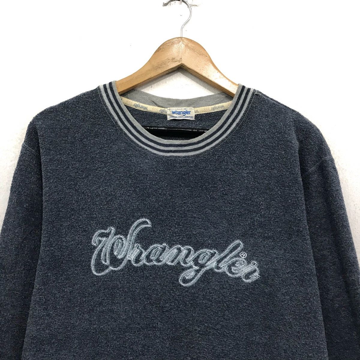 Vintage × Wrangler Wrangler Crewneck Wrangler Sweatshirt Center Pocket Size US M / EU 48-50 / 2 - 3 Thumbnail