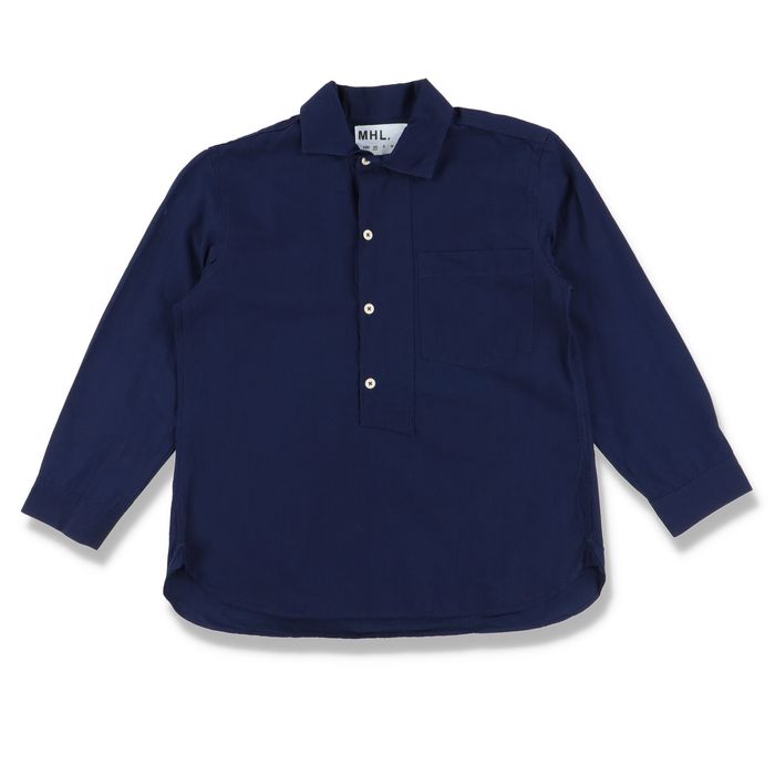 Margaret Howell MHL Blue Dense Cotton End on End Shirt | Grailed